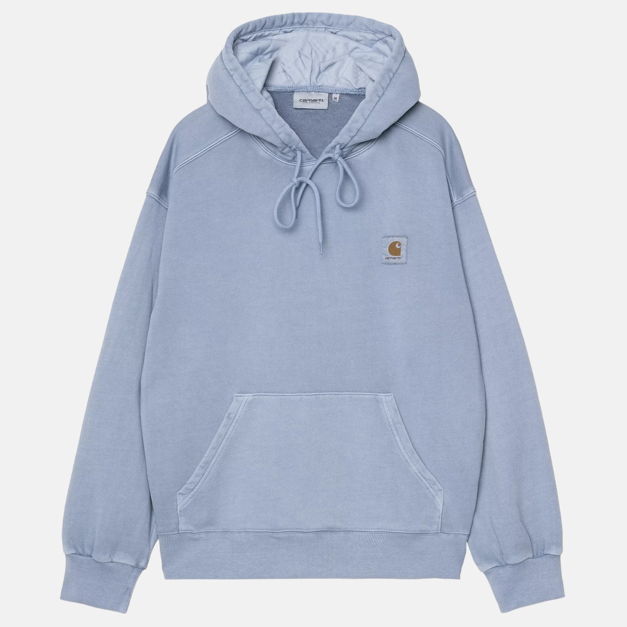 Carhartt WIP Nelson Hoodie Gentle Blue Garment Dyed - SPR1285-M - northern threads uk