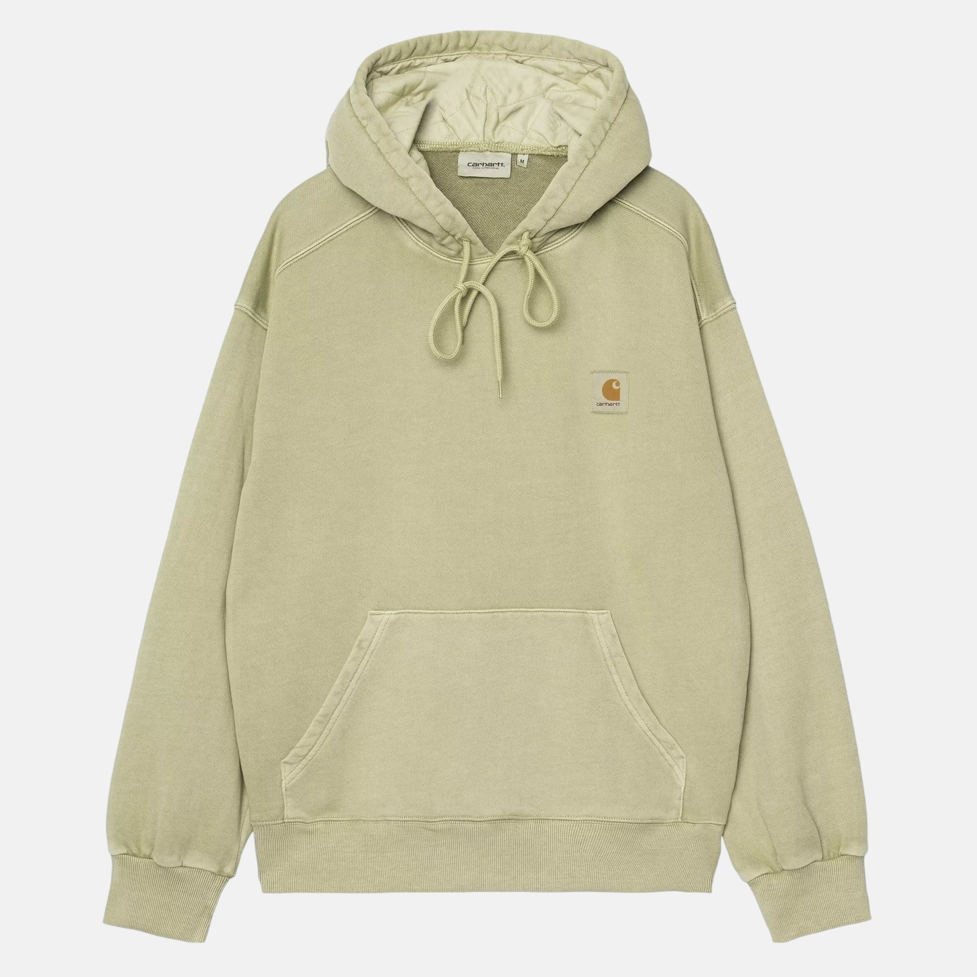 Carhartt WIP Nelson Hoodie Gentle Green Garment Dyed - SPR1284-M - northern threads uk