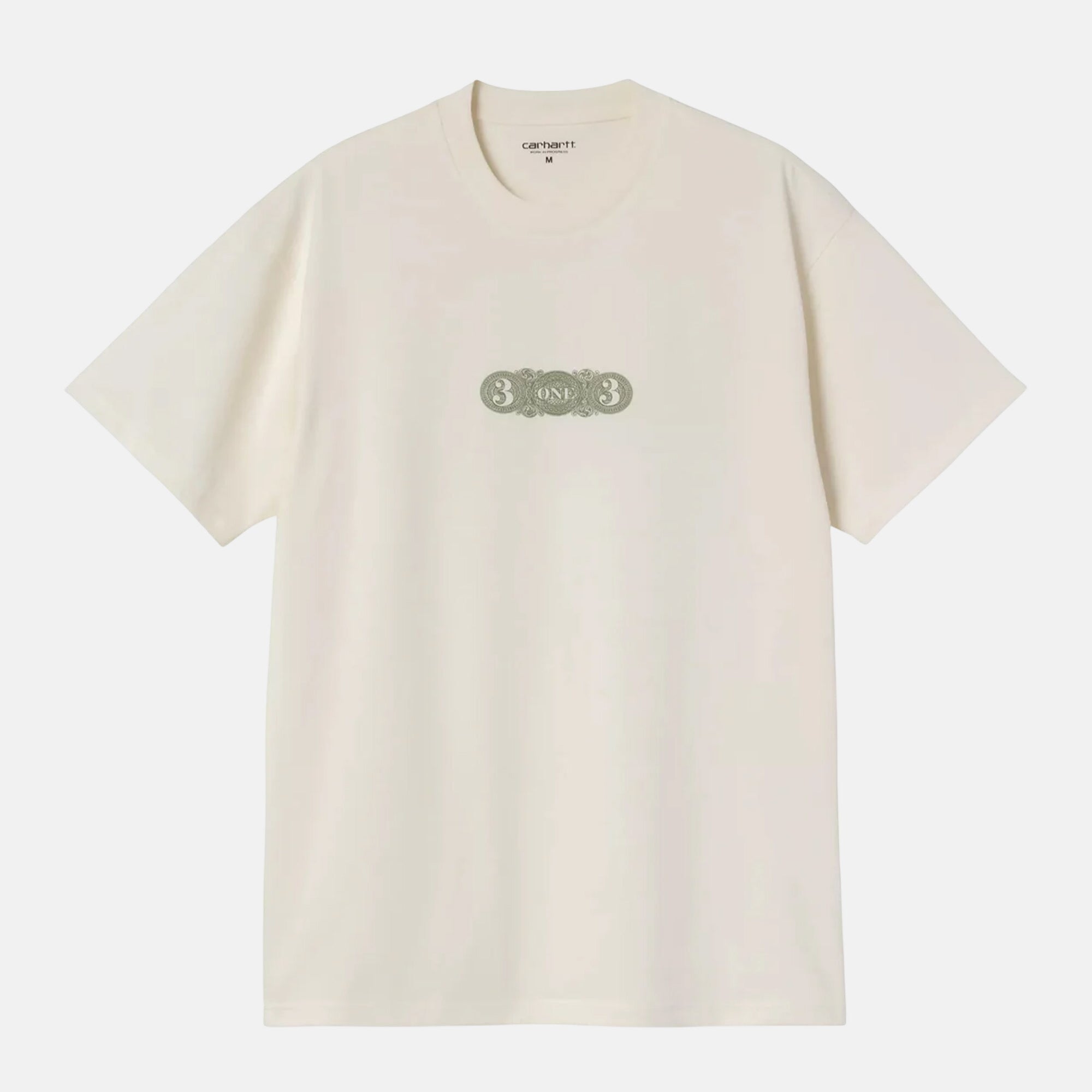 Carhartt WIP S/S 3 One 3 T-Shirt Wax - SPR919-M - northern threads uk