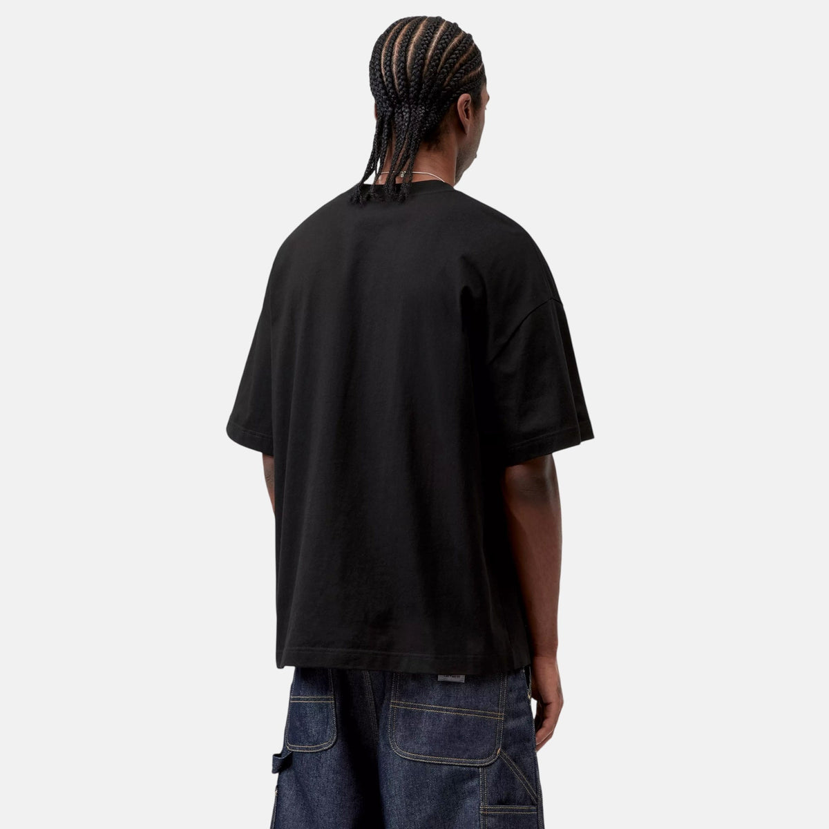Carhartt WIP S/S Deconstructed Label T-Shirt Black | Northern Threads Designer Menswear