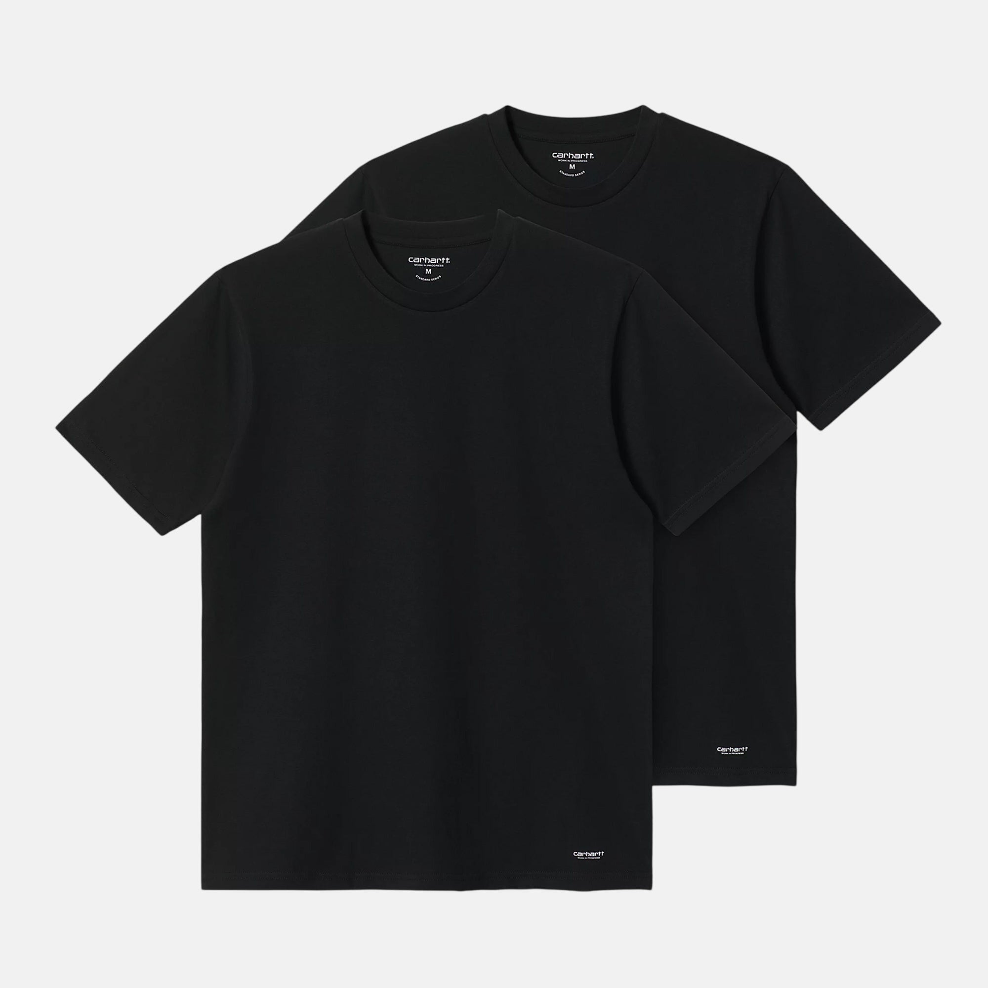 Carhartt WIP Standard Crew Neck T-Shirt 2 Pack Black Black - SPR078-S - northern threads uk