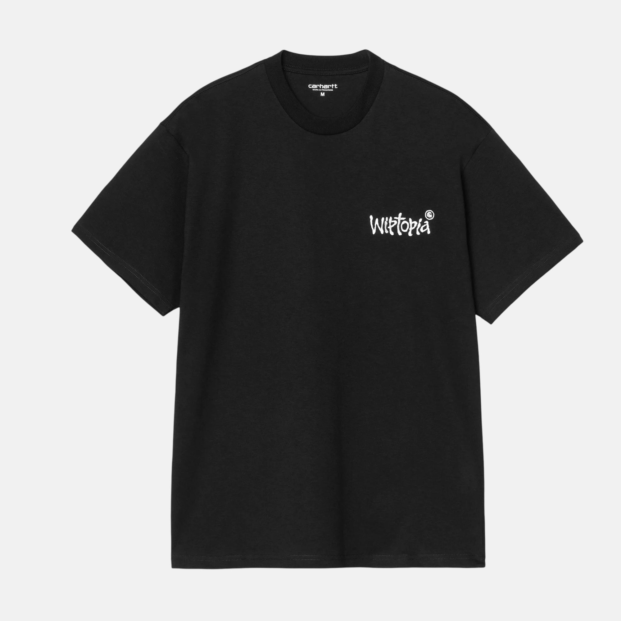 Carhartt WIP Wiptopia Script T-Shirt Black Wax - SPR573-M - northern threads uk