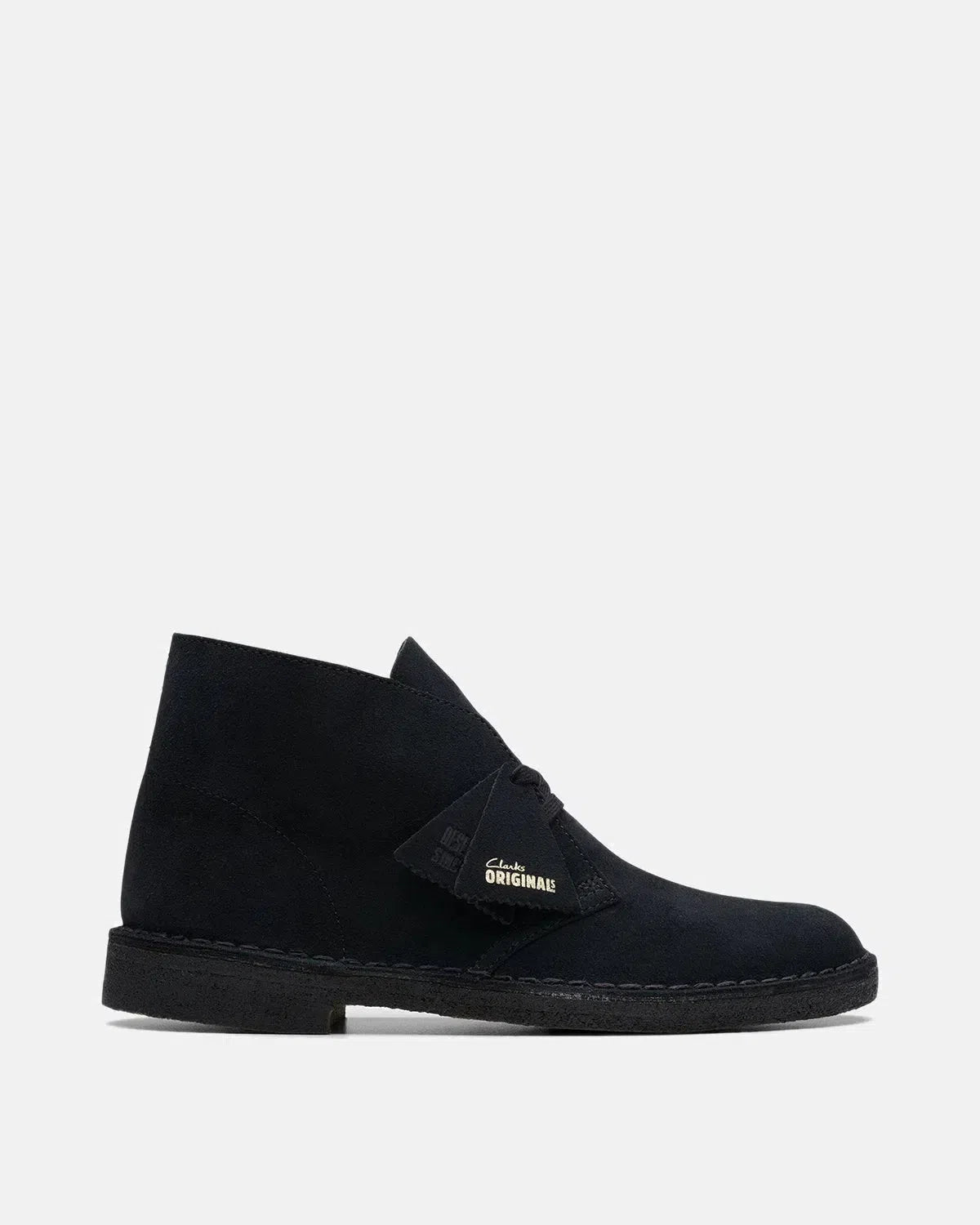 CLARKS ORIGINALS-CLARKS ORIGINALS DESERT BOOTS BLACK SUEDE-NORTHERN THREADS DESIGNER MENSWEAR