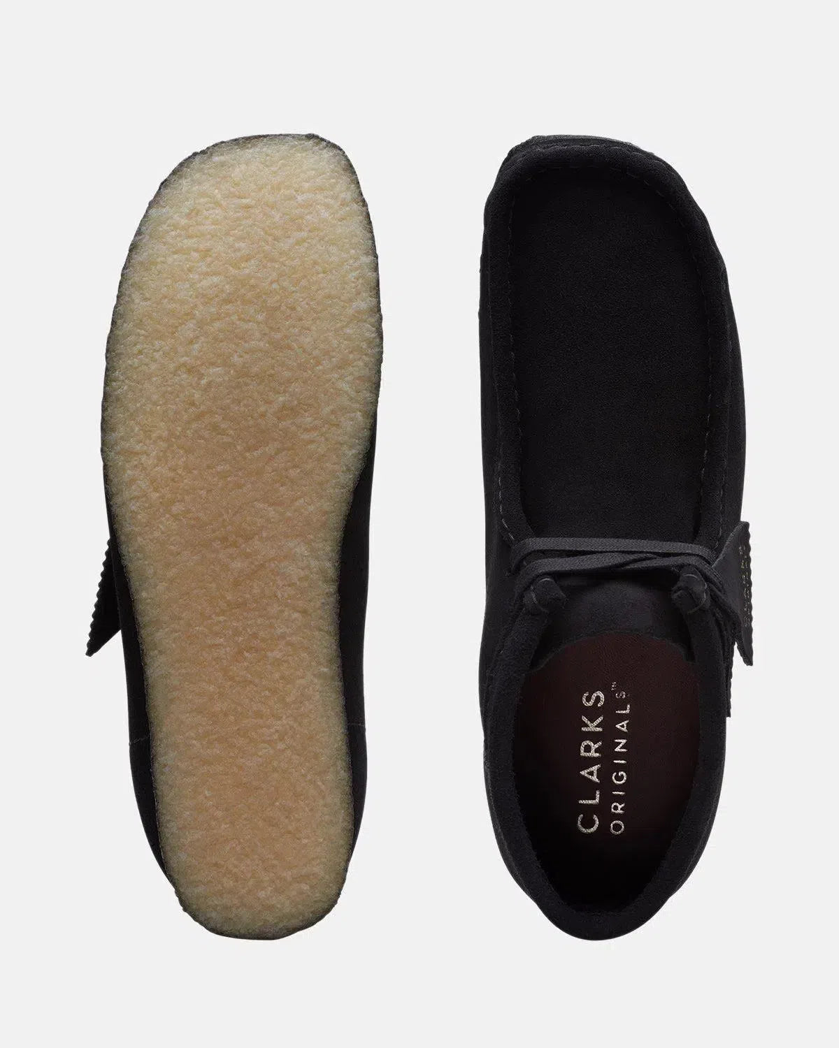 CLARKS ORIGINALS-CLARKS ORIGINALS WALLABEE BOOTS BLACK SUEDE-NORTHERN THREADS DESIGNER MENSWEAR