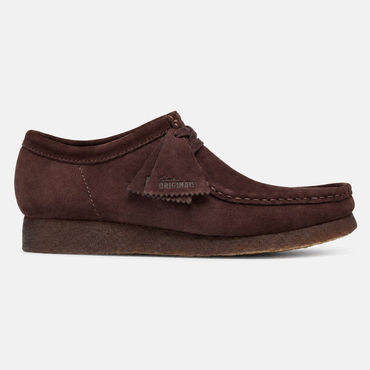 Clarks Originals Wallabee Shoes Chocolate Suede | Northern Threads Designer Menswear