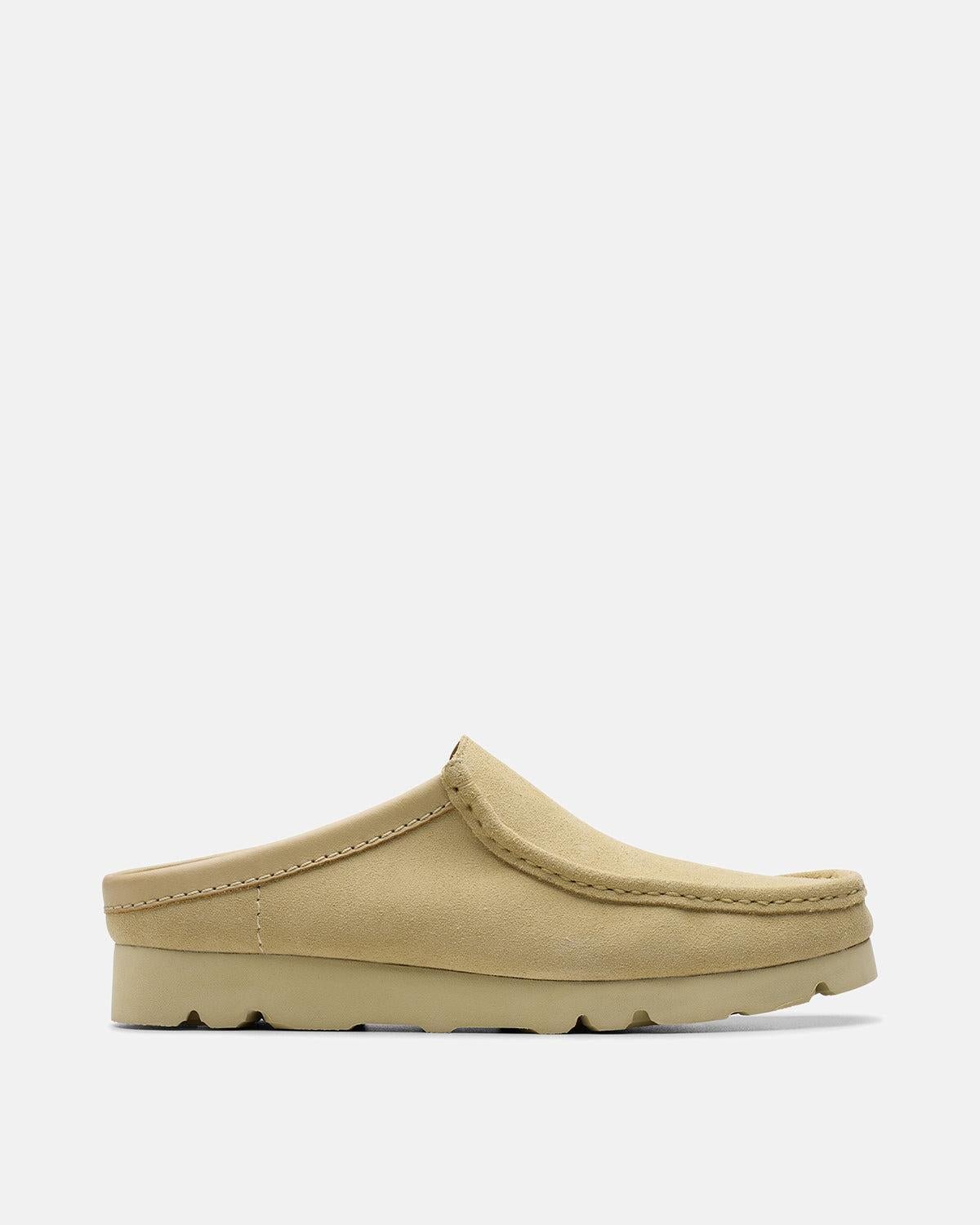 CLARKS ORIGINALS WALLABEE SLIP SHOES MAPLE SUEDE - CLARKS-26180444-UK7 - northern threads uk