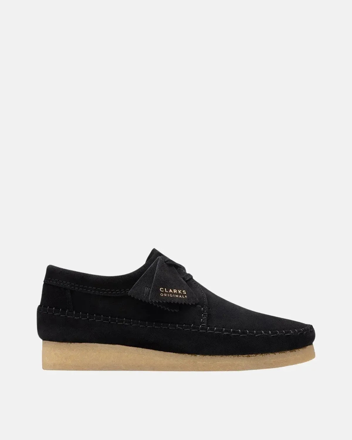 CLARKS ORIGINALS WEAVER SHOES BLACK SUEDE - CLARKS-26165081-UK7 - northern threads uk