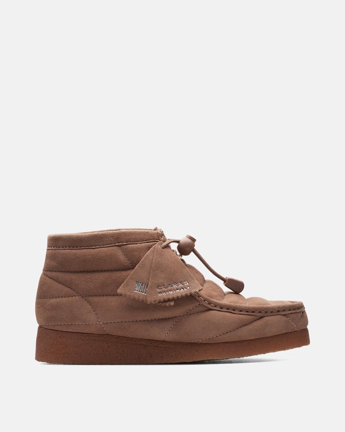 CLARKS ORIGINALS WOMENS WALLABEE BOOTS BURNT BRICK SUEDE - CLARKS-26173230-UK4 - northern threads uk