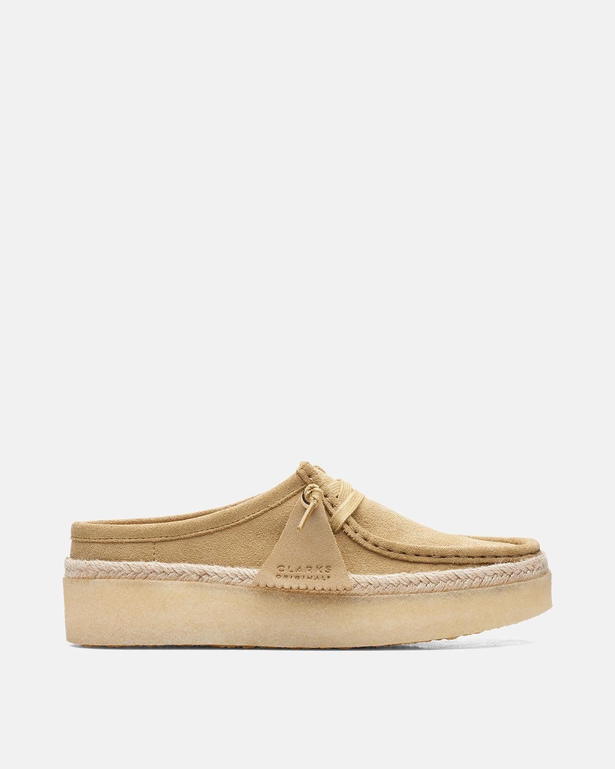 CLARKS ORIGINALS WOMENS WALLABEE CUP LO SHOES MAPLE SUEDE - CLARKS-26164431-UK4 - northern threads uk