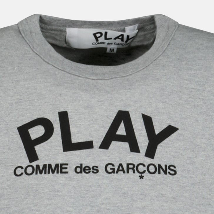 Comme des Garcons Play Logo T-Shirt Grey - A60 - northern threads uk