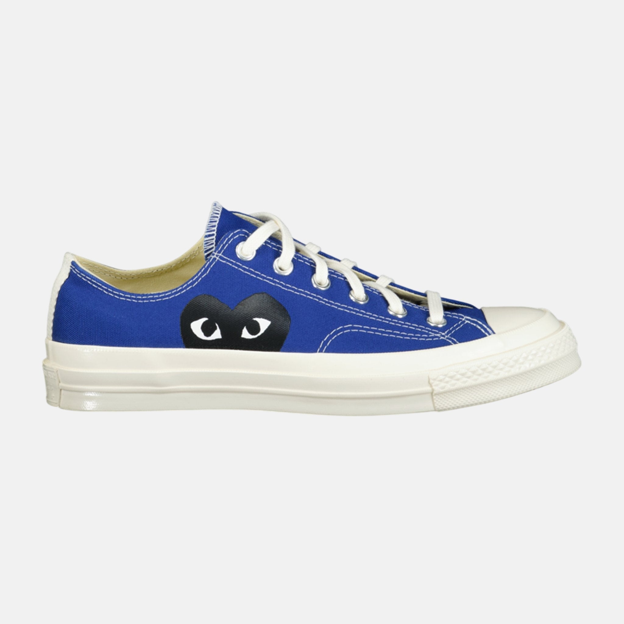 Comme des Garcons Play X Converse Chuck Taylor Low Trainers Blue - D4 - northern threads uk