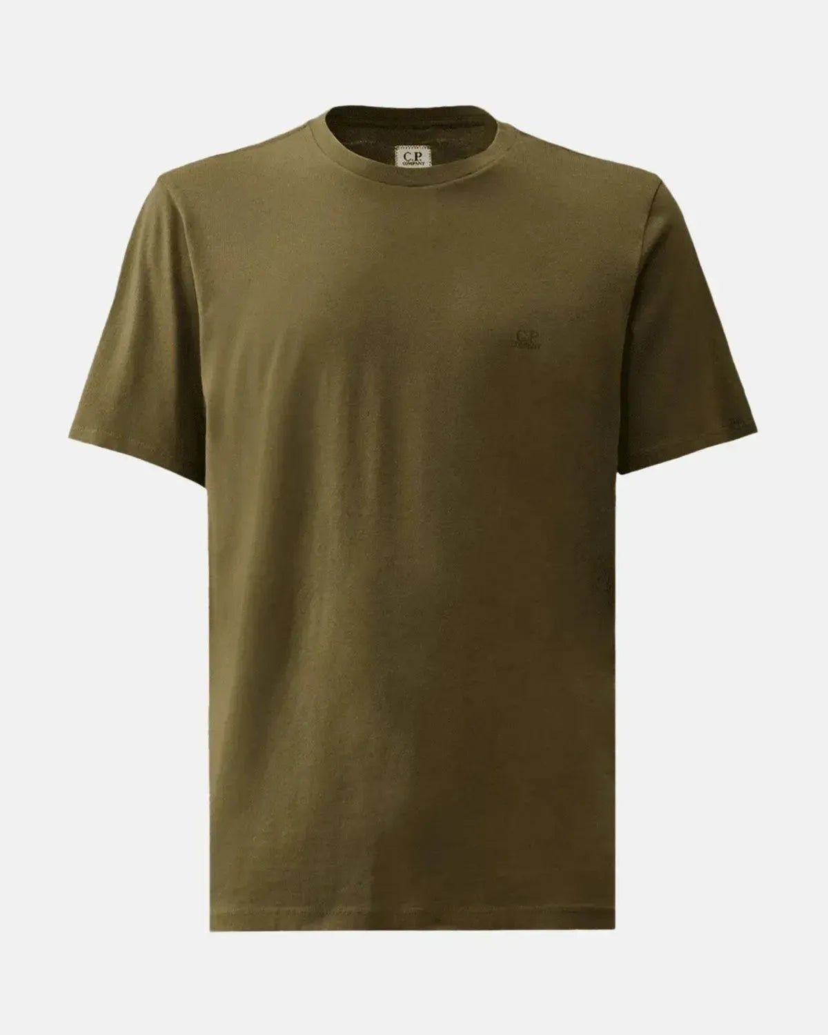 CP COMPANY 30/1 JERSEY BACK GOGGLE T - SHIRT IVY GREEN - CP-COMPANY-18CMTS030A005100W-683-M - northern threads uk