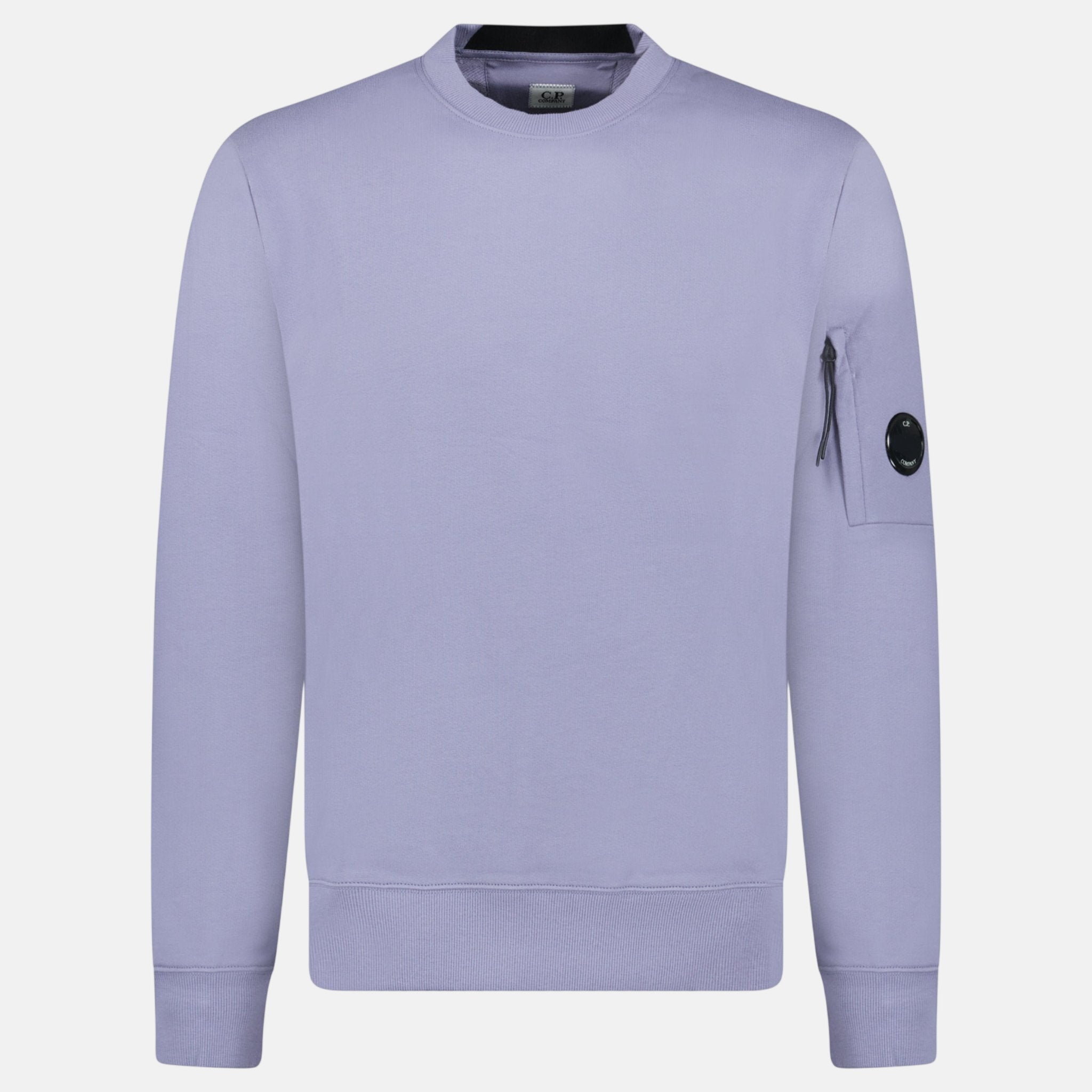 CP Company Arm Lens Diagonal Sweatshirt Lavender - E3 - northern threads uk