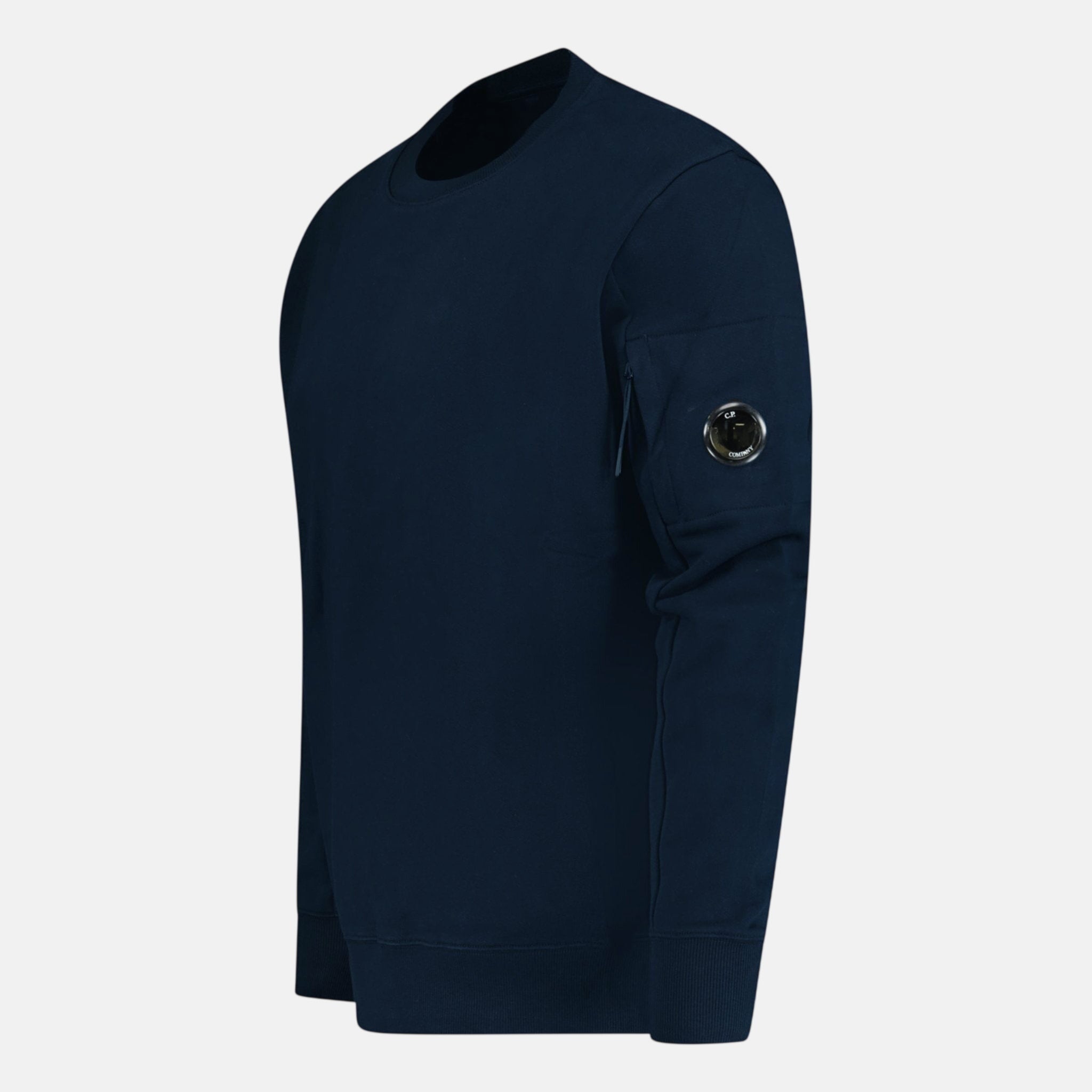 CP Company Arm Lens Thick Sweatshirt Navy - northern threads