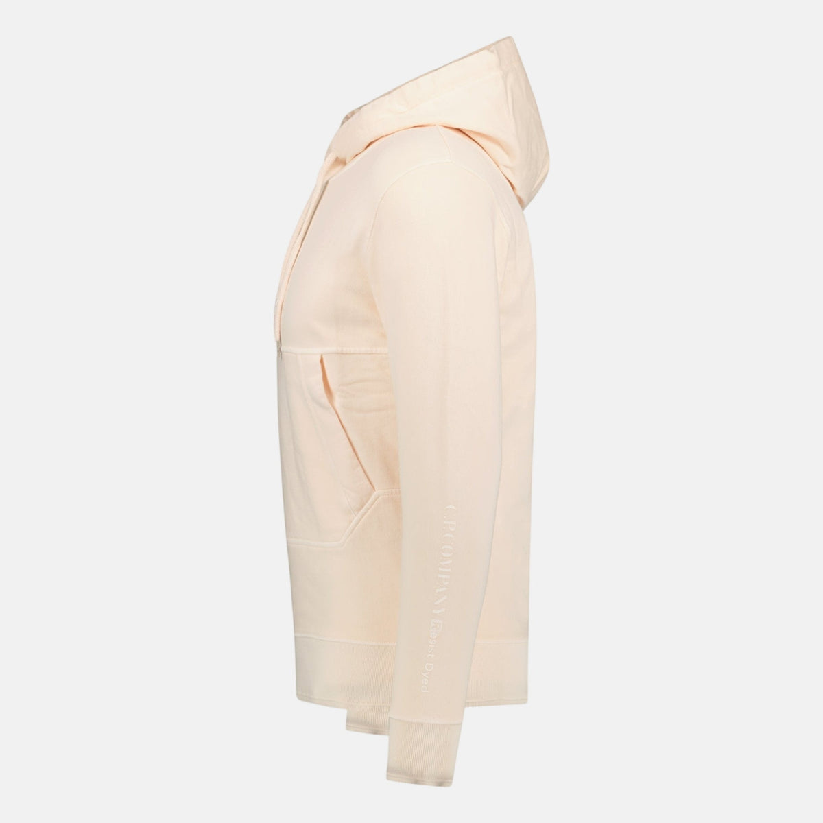 CP Company Arm Logo Hooded Sweatshirt Rose Pink | Northern Threads Designer Menswear