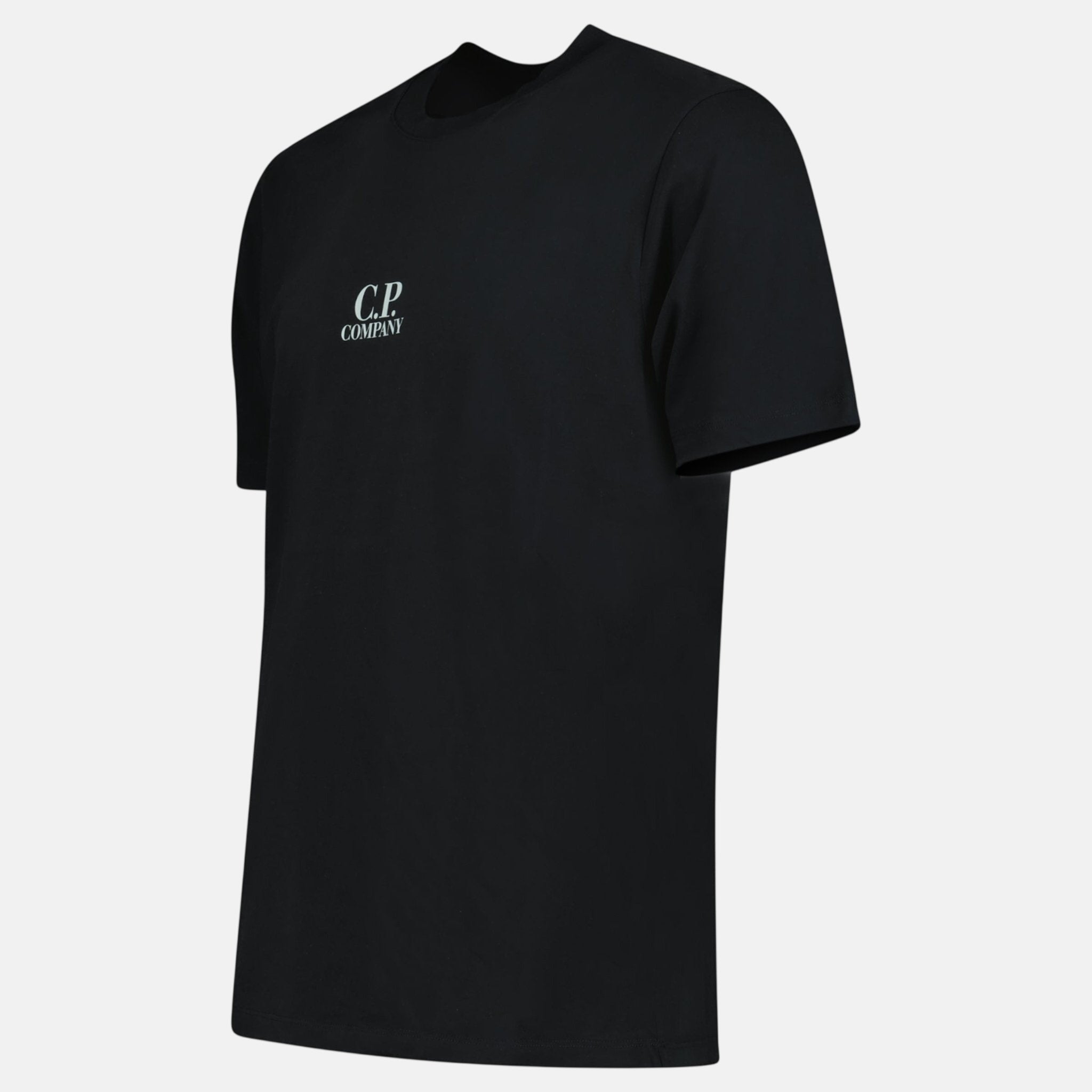 CP Company British Sailor Logo 30/1 T-Shirt Black - C54 - northern threads uk