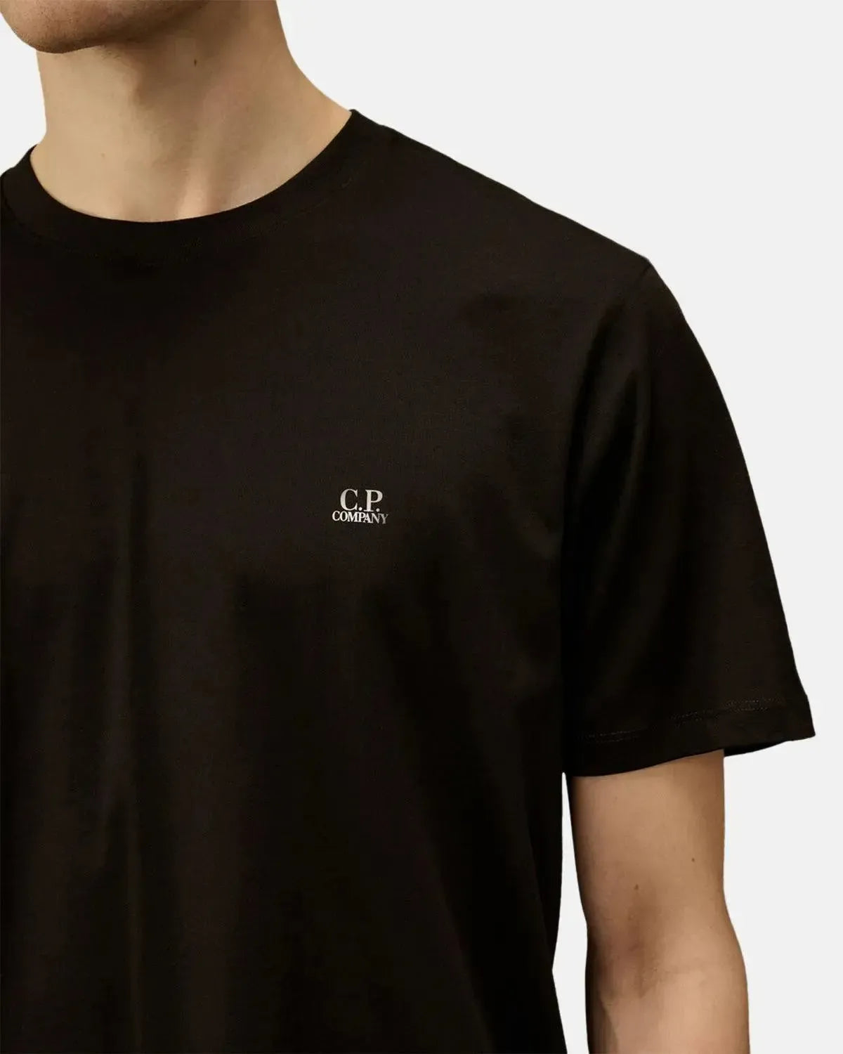 CP COMPANY-CP COMPANY 30/1 JERSEY BACK GOGGLE T-SHIRT BLACK-NORTHERN THREADS DESIGNER MENSWEAR
