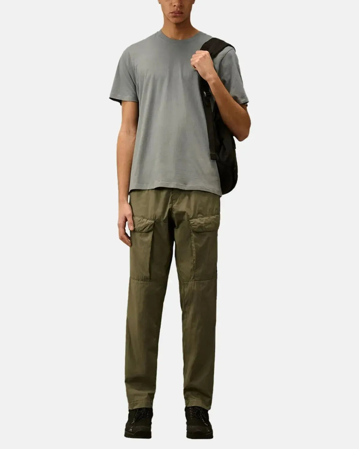 CP COMPANY-CP COMPANY 30/1 JERSEY BACK GOGGLE T-SHIRT STORMY WEATHER-NORTHERN THREADS DESIGNER MENSWEAR