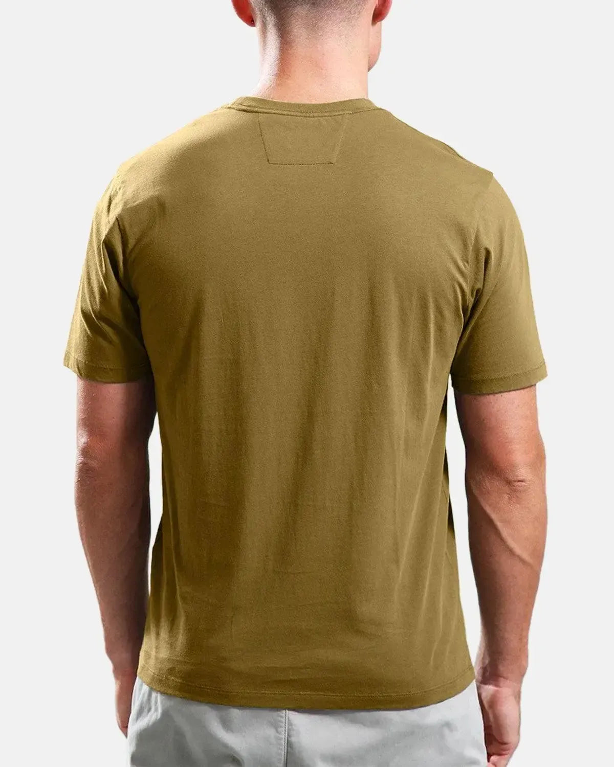 CP COMPANY-CP COMPANY 30/1 JERSEY LABEL LOGO T-SHIRT CAPERS-NORTHERN THREADS DESIGNER MENSWEAR