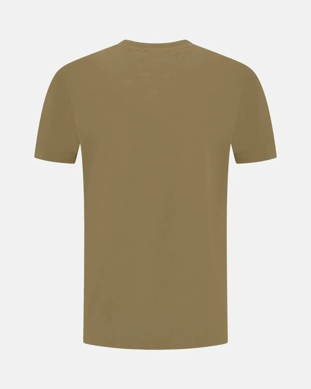 CP COMPANY-CP COMPANY 30/1 JERSEY VERTICAL LOGO T-SHIRT FALLEN ROCK GREY-NORTHERN THREADS DESIGNER MENSWEAR