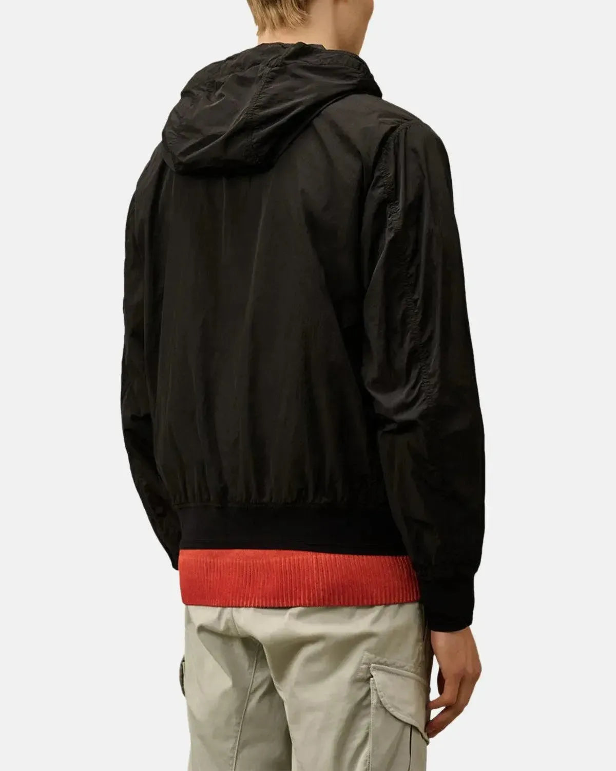 CP COMPANY-CP COMPANY CHROME-R HOODED LENS JACKET TOTAL ECLIPSE-NORTHERN THREADS DESIGNER MENSWEAR