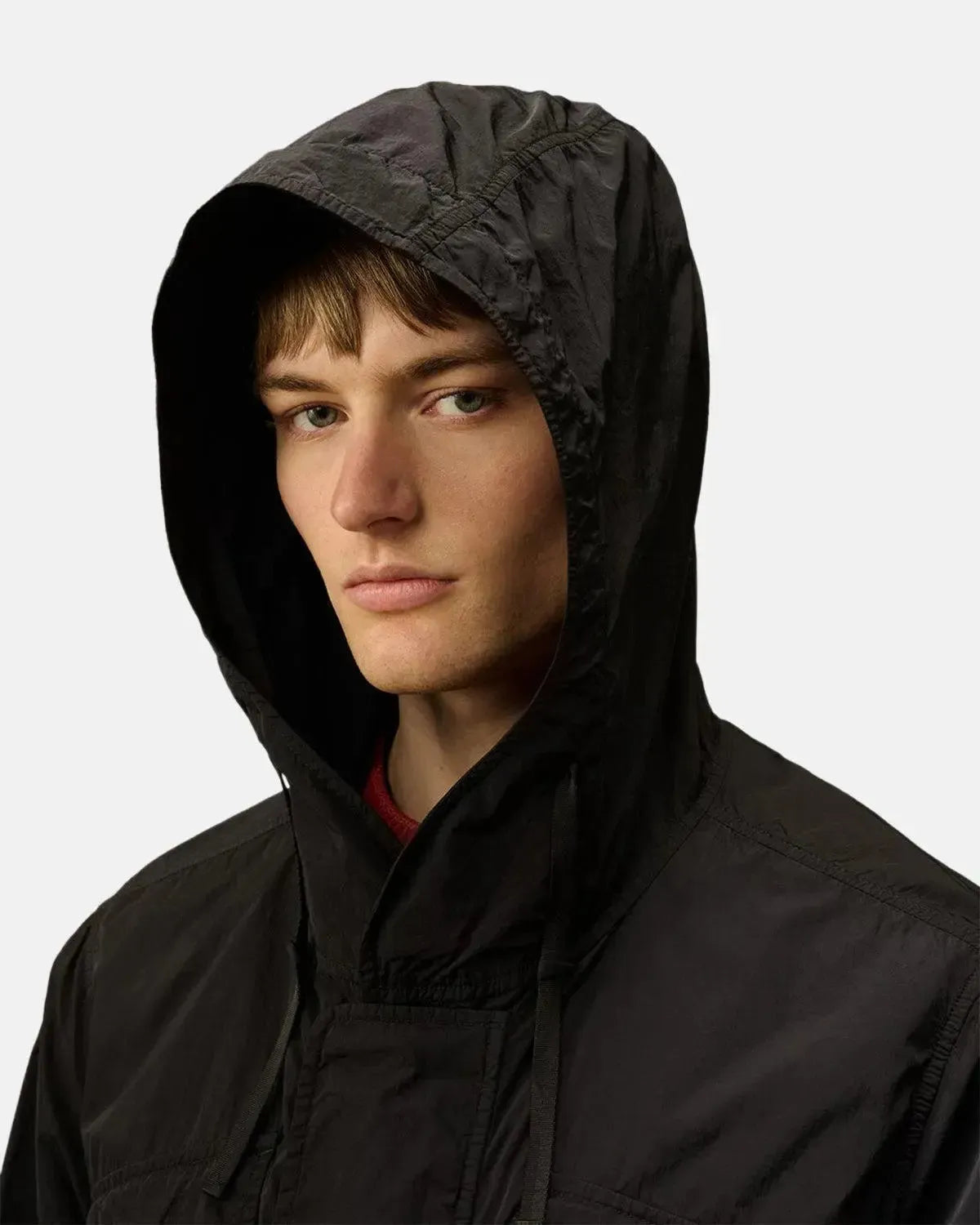 CP COMPANY-CP COMPANY CHROME-R HOODED LENS JACKET TOTAL ECLIPSE-NORTHERN THREADS DESIGNER MENSWEAR