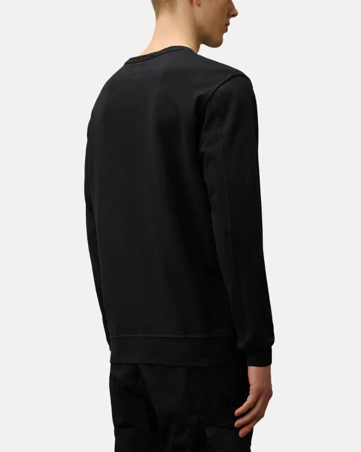 CP COMPANY-CP COMPANY LIGHT FLEECE CREWNECK LENS SWEATSHIRT TOTAL ECLIPSE-NORTHERN THREADS DESIGNER MENSWEAR