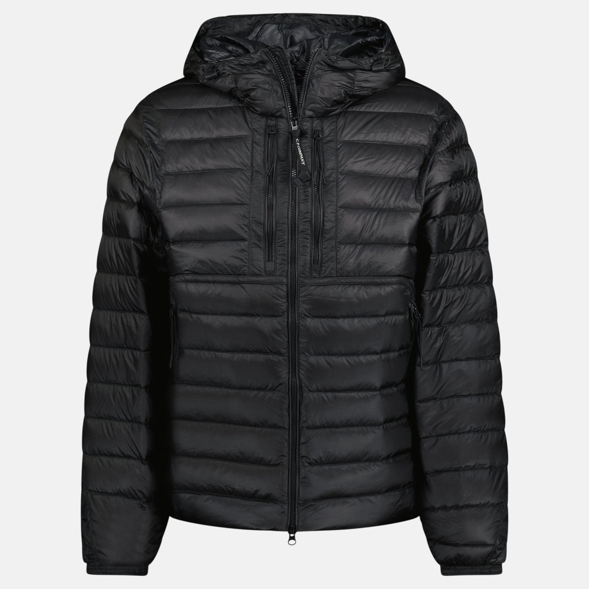 CP Company D.D. Padded Goggle Down Jacket Black - Rail 6 - northern threads uk