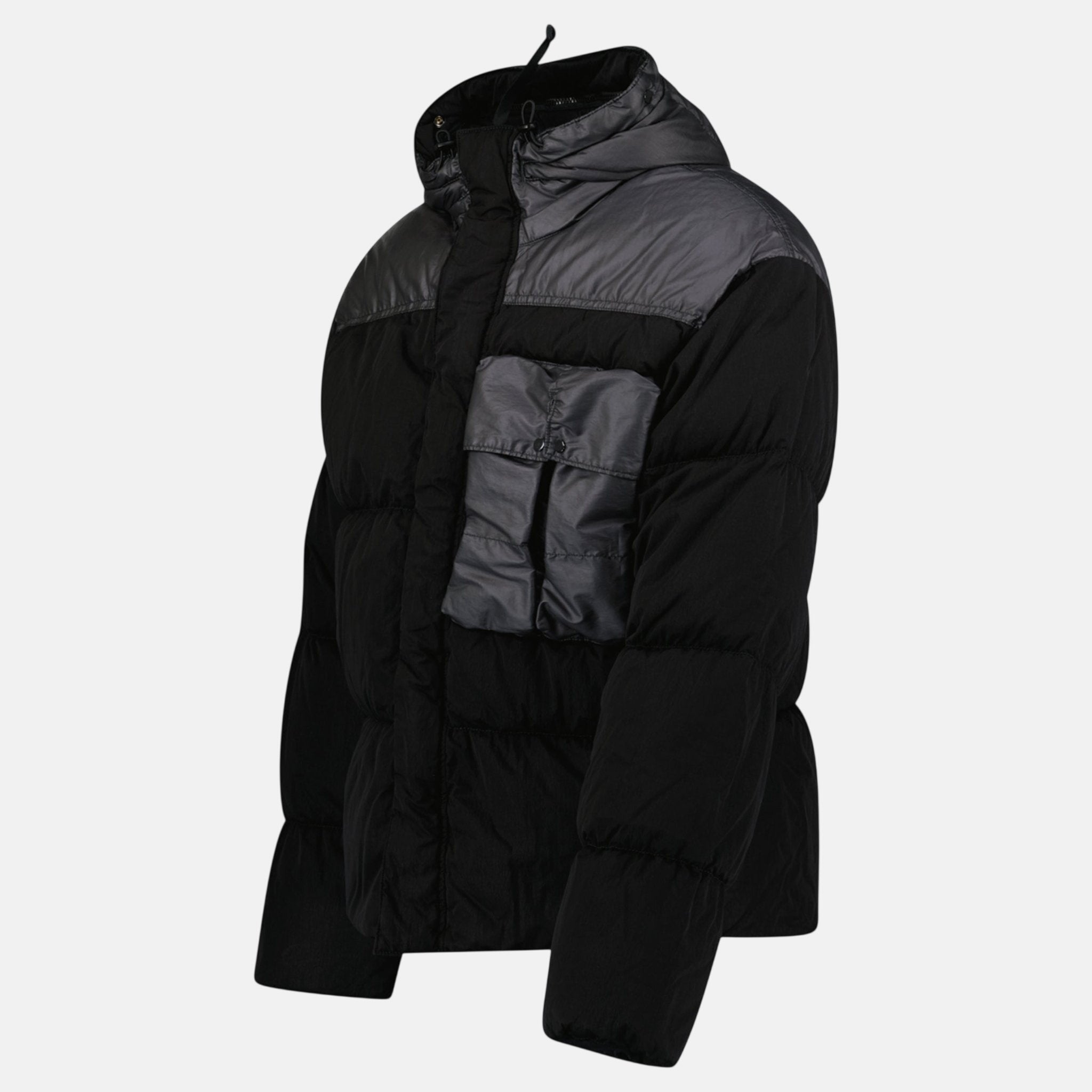 CP Company Eco Chrome R Mixed Goggle Down Jacket Black - northern threads