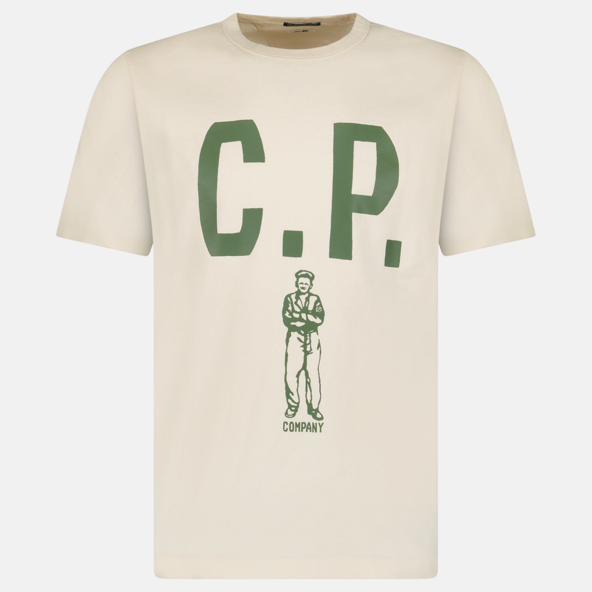 CP Company Mercerized 30/2 Jersey Sailor T-Shirt Pistachio Shell - C54 - northern threads uk