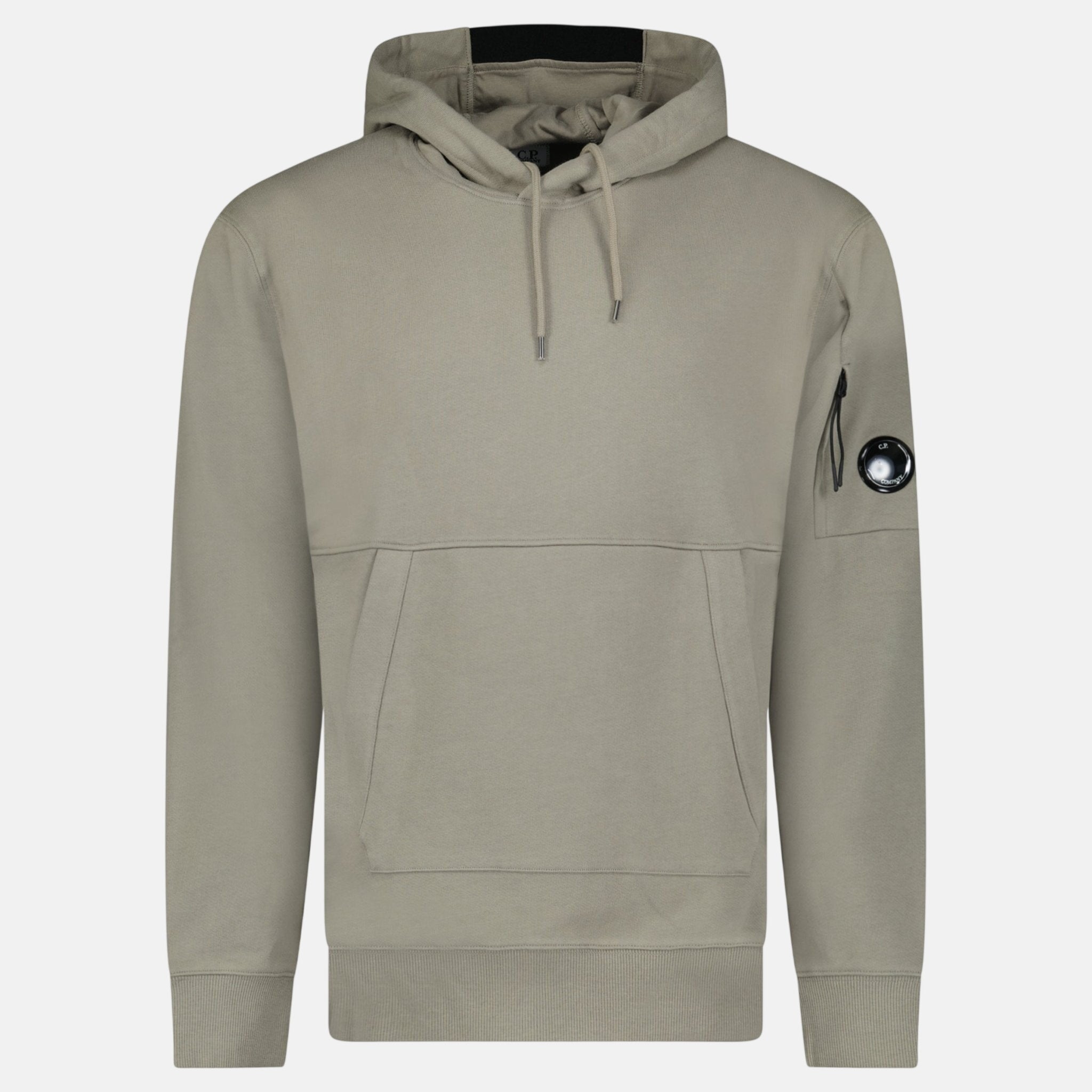 CP Company Micro Lens Diagonal Raised Hoodie Fallen Rock - C79 - northern threads uk