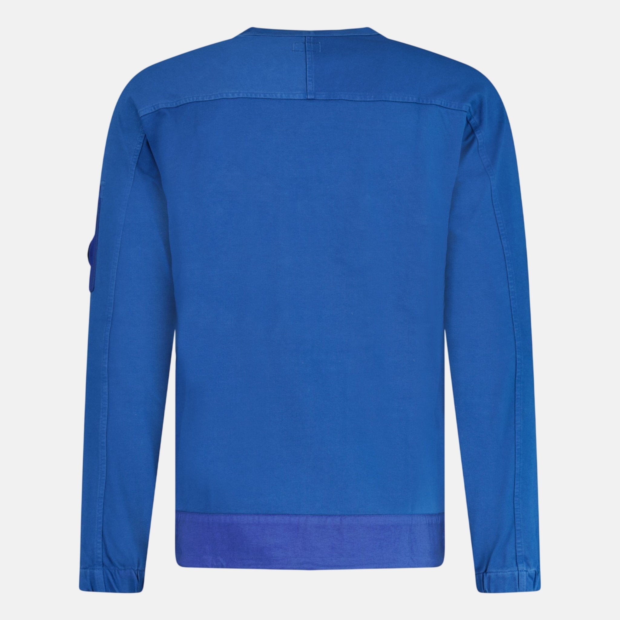 CP Company Mixed Heavy Lens Sweatshirt Blue - northern threads