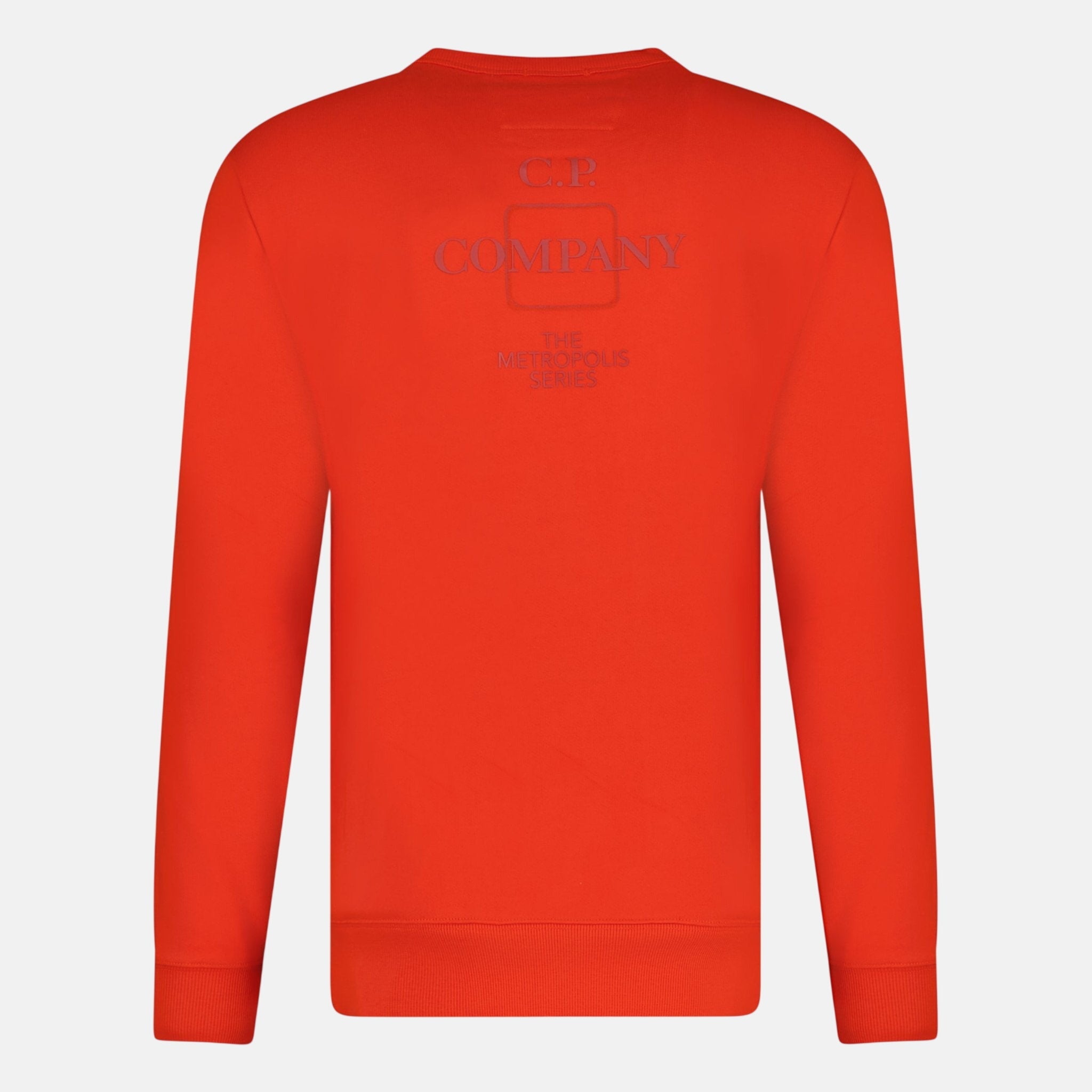CP Company Patch Logo Sweatshirt Red - northern threads