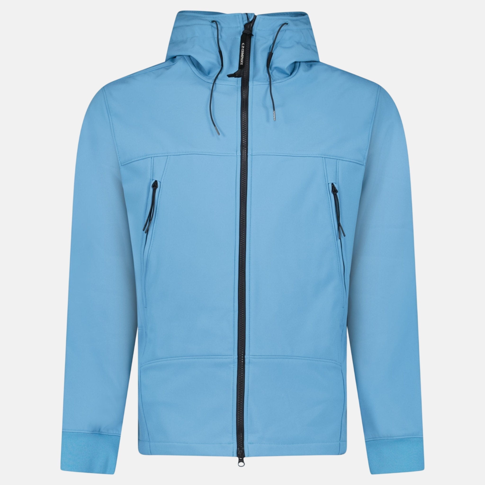 CP Company Shell - R Fleece Goggle Jacket Aegean Blue - sku-57918387585405 - northern threads uk