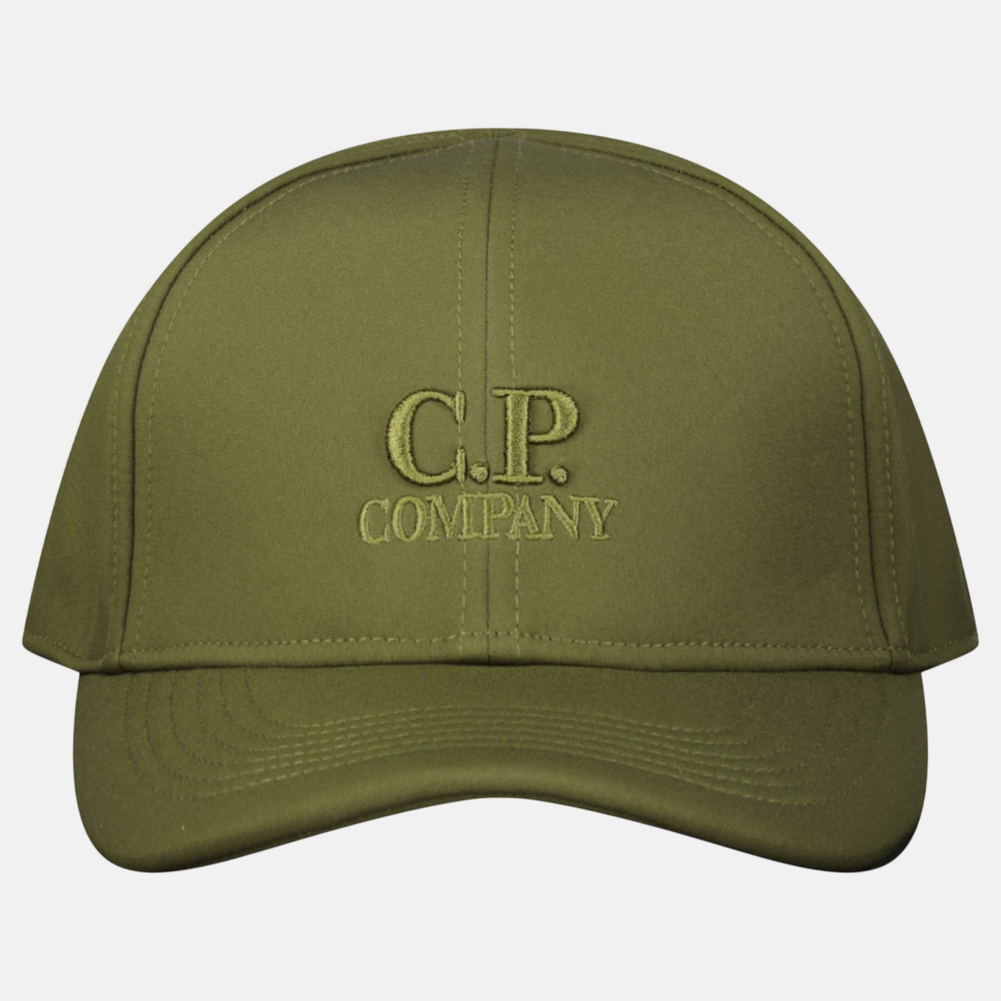 CP Company Shell - R Logo Cap Khaki - Hat Box 1 - northern threads uk