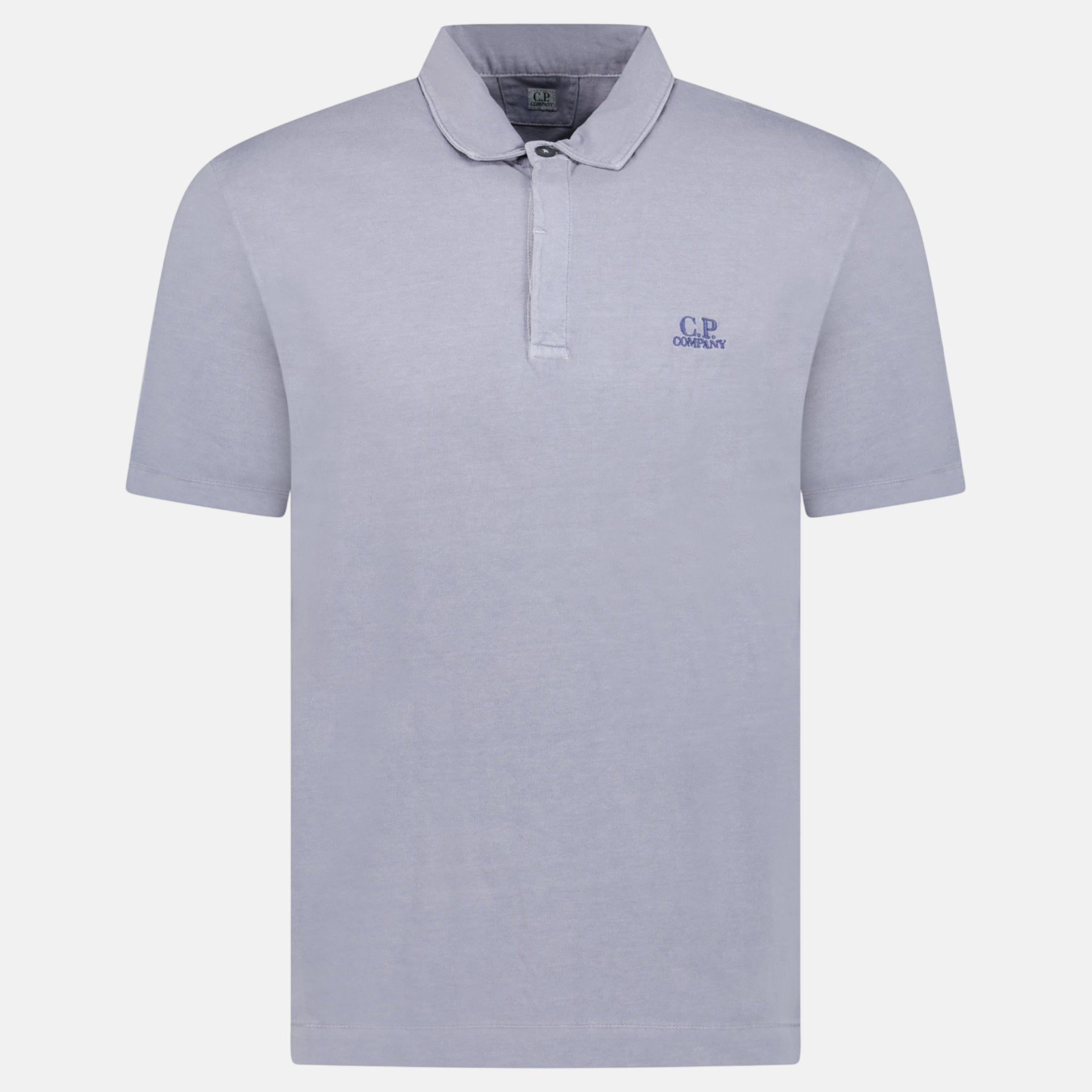 CP Company Short Sleeve Jersey 1020 Polo Shirt Lavender - C25 - northern threads uk