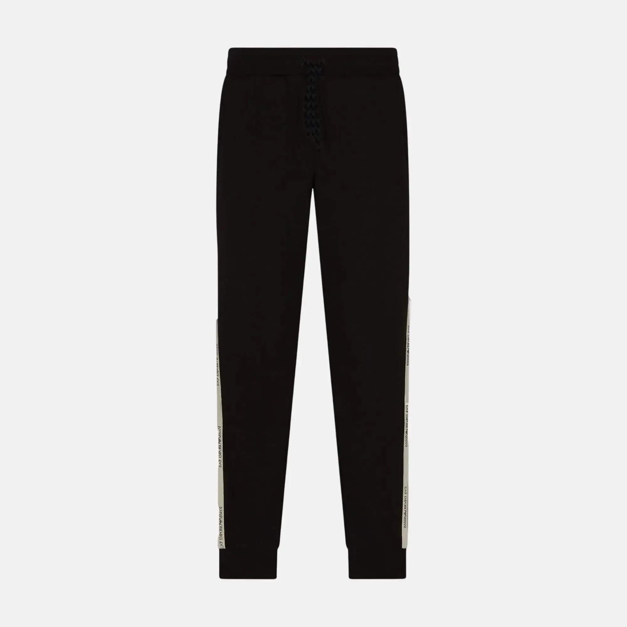 EA7 Emporio Armani Logo Series Tape Jogger Pants Black - SPR654-S - northern threads uk