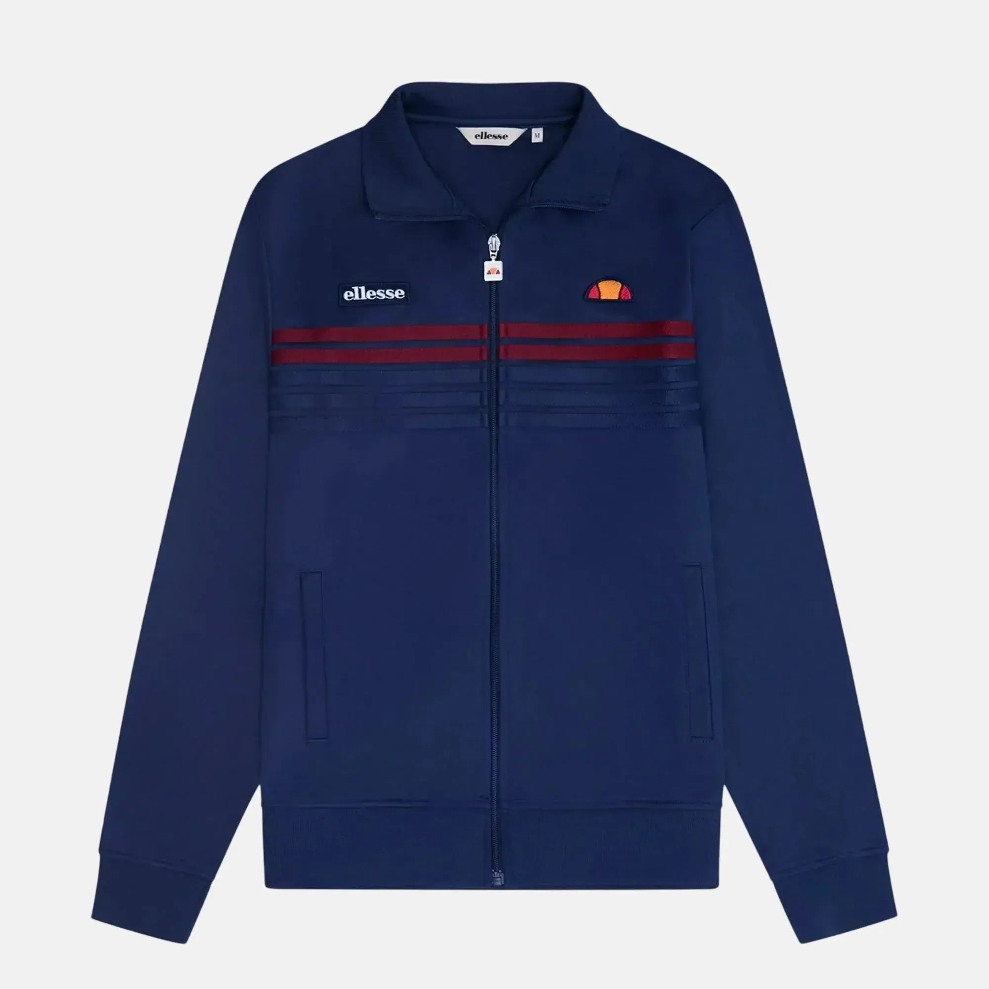 Ellesse Vicenza Track Top Jacket Navy Burgundy - SPR790-S - northern threads uk