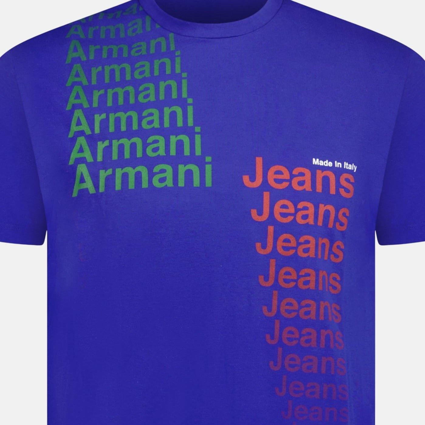 Emporio Armani Logo T-Shirt Blue - northern threads