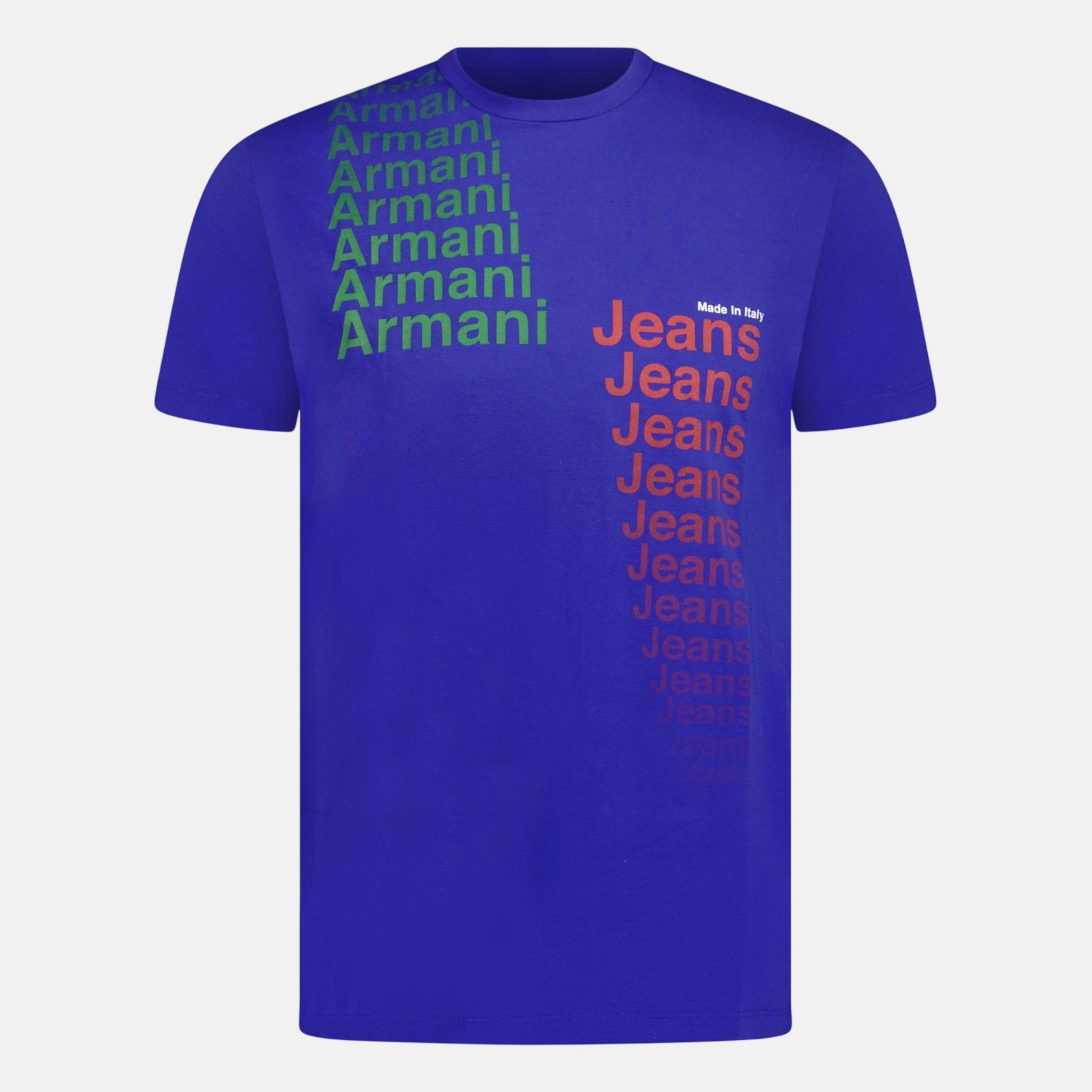 Emporio Armani Logo T-Shirt Blue - G18 - northern threads uk