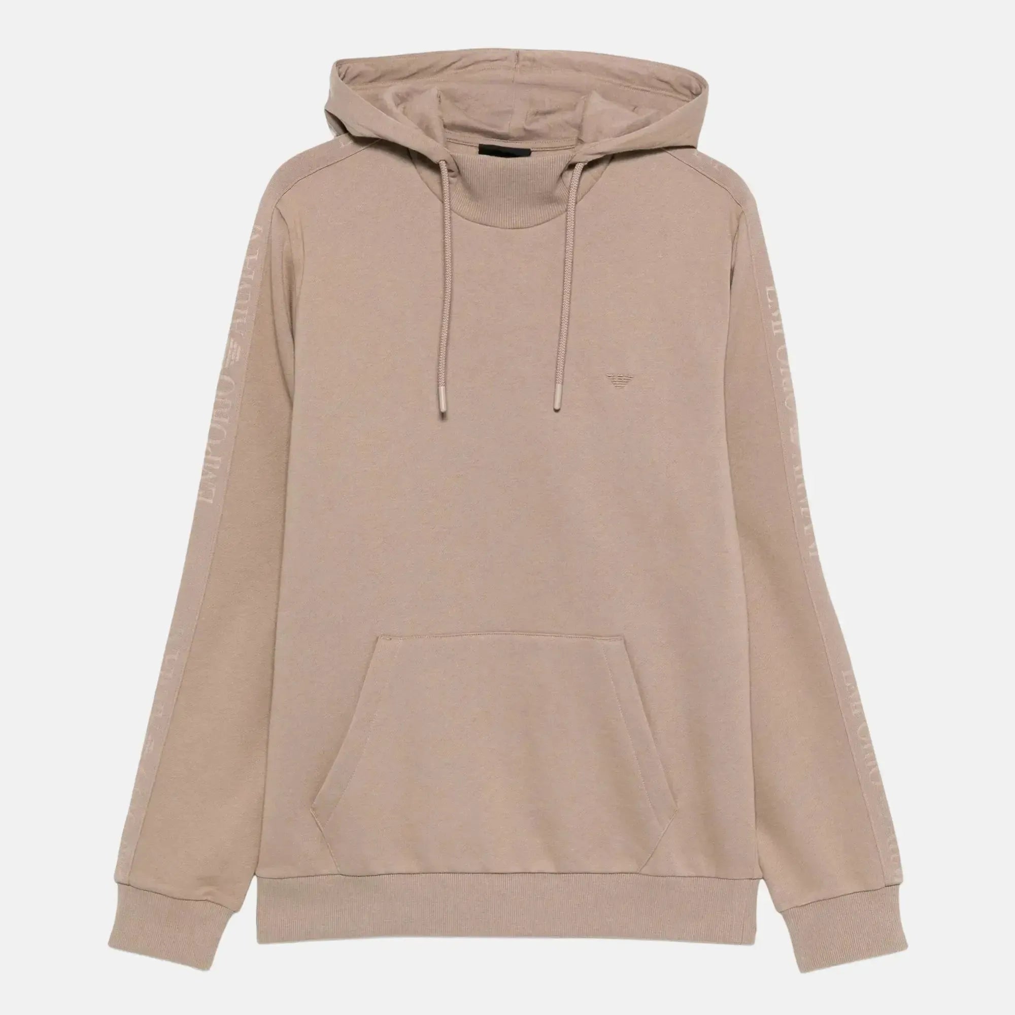 Emporio Armani Lounge Side Logo Hoodie Fungi - SPR677-M - northern threads uk