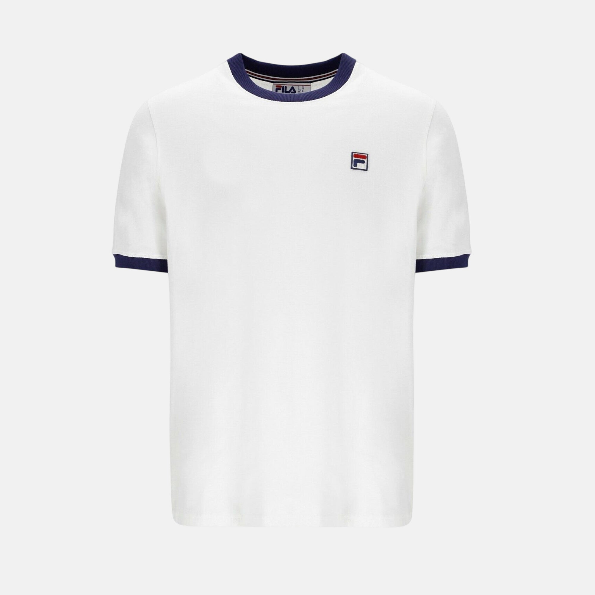Fila Marconi T-Shirt White Fila Navy - SPR013-M - northern threads uk