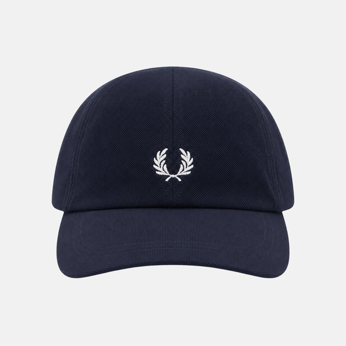 Fred Perry Piqué Classic Cap Navy/Snow White | Northern Threads Designer Menswear