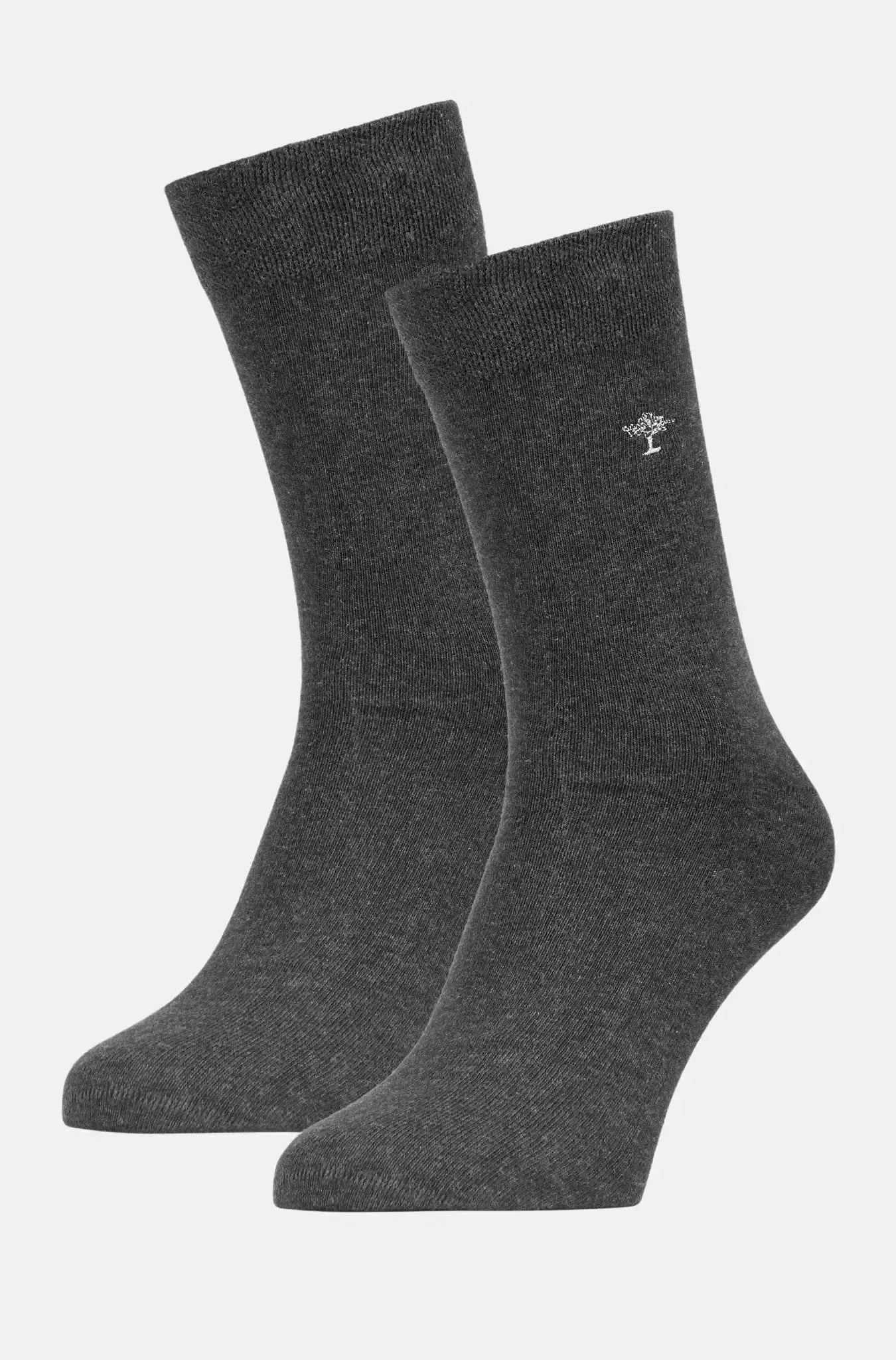 Fynch - Hatton 2 - Pack Logo Embroidery Socks Anthracite - 00000600-982-39-42 - northern threads uk