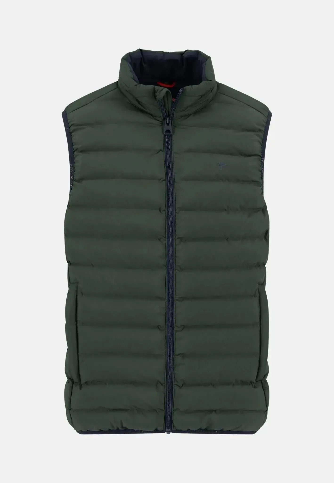Fynch - Hatton Basic Light Weight Gilet Dark Ivy - 15092601-737-S - northern threads uk