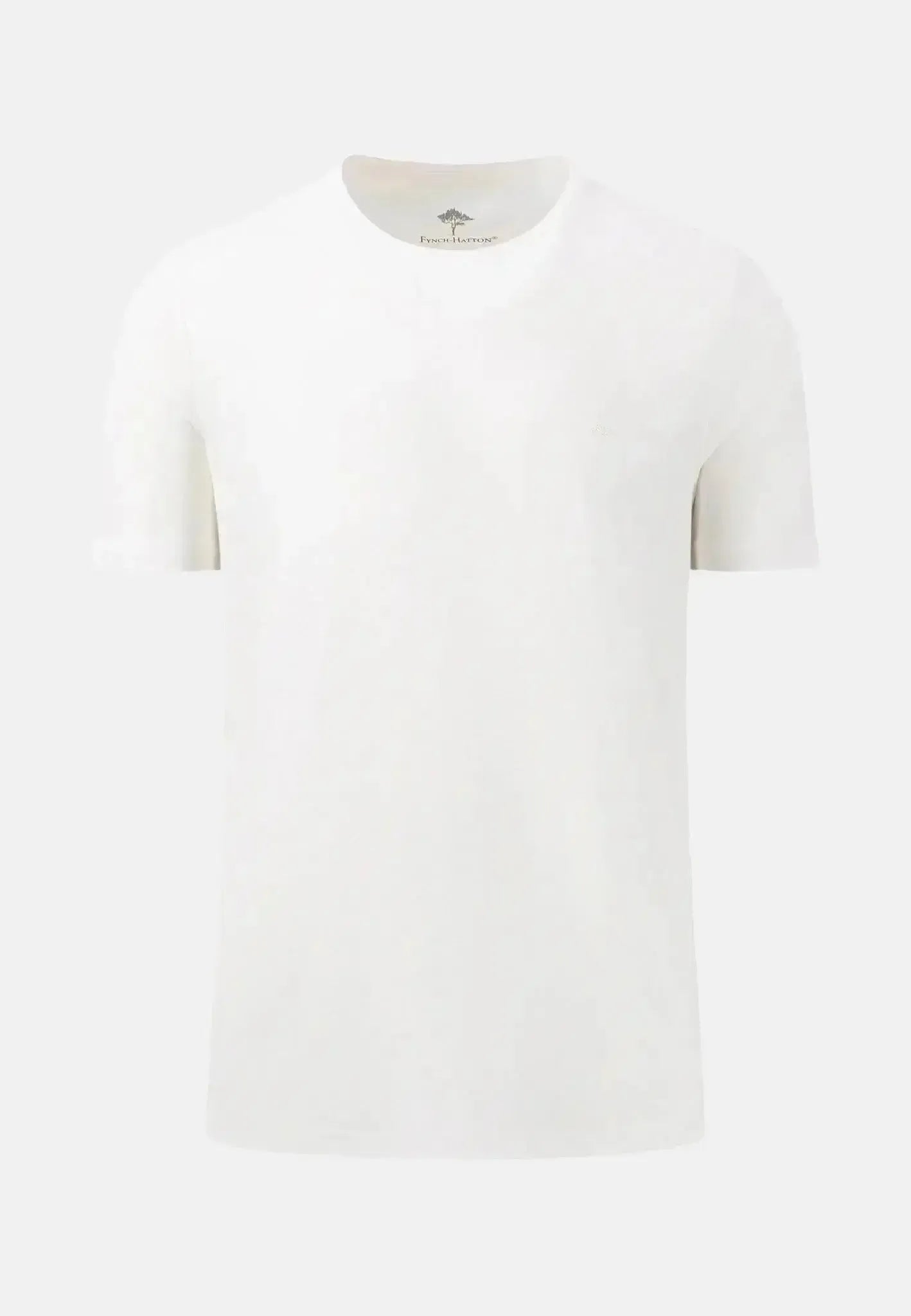 Fynch - Hatton Crew Neck T-Shirt White - SNOS1500-802-S - northern threads uk