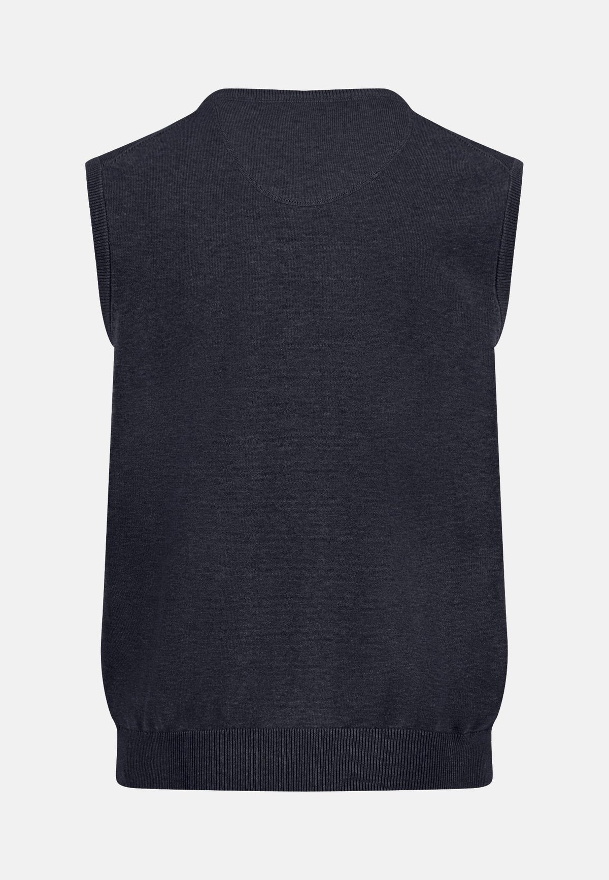 Fynch-Hatton Fine Knit Cotton Vest Navy | Northern Threads Designer Menswear