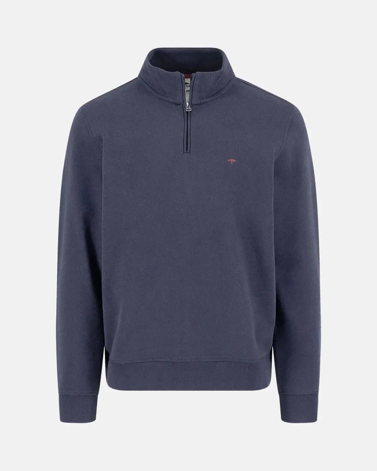 FYNCH-HATTON-FYNCH-HATTON 1/4 ZIP SWEAT NAVY-NORTHERN THREADS DESIGNER MENSWEAR