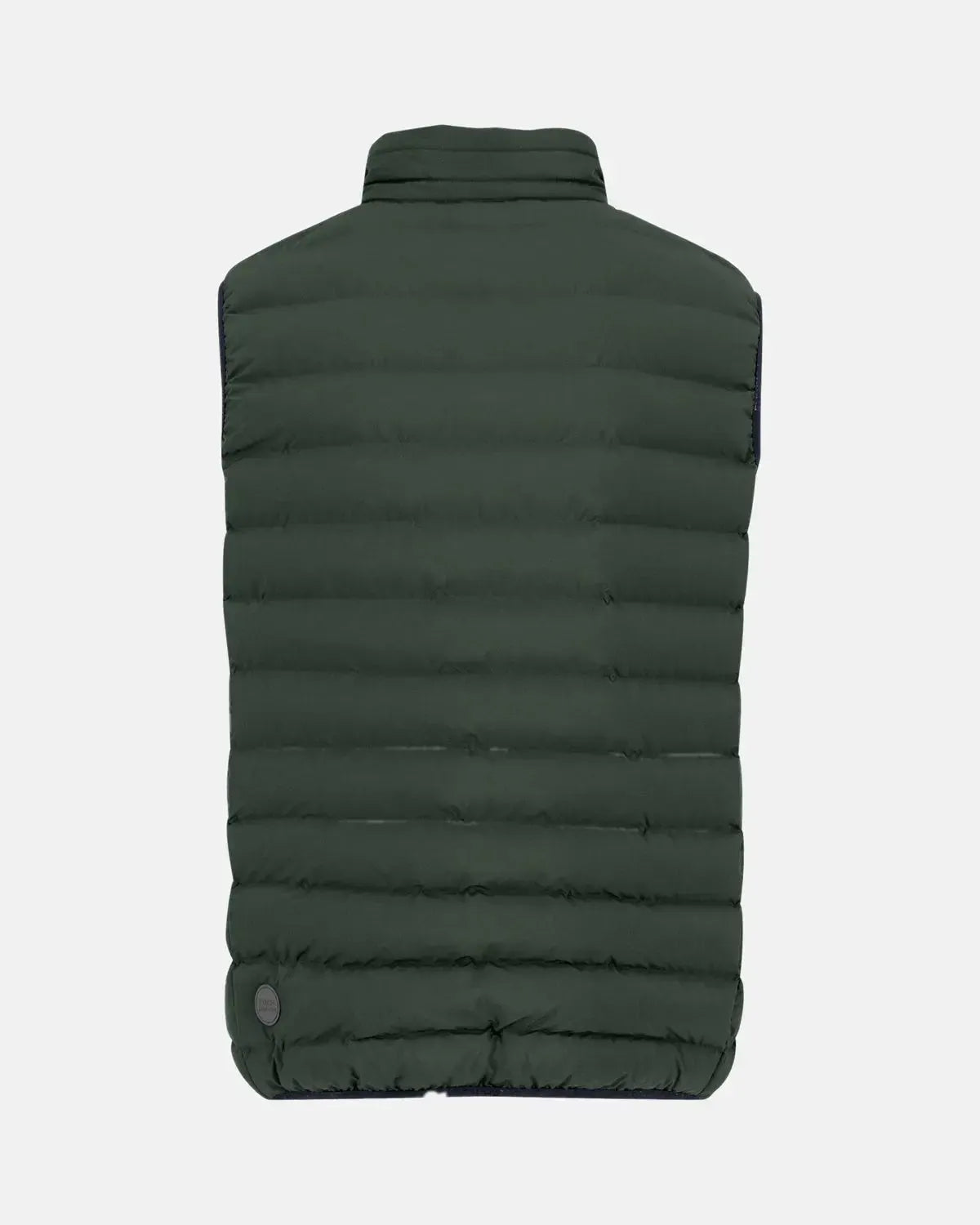 FYNCH-HATTON-FYNCH-HATTON BASIC LIGHT WEIGHT GILET DARK IVY-NORTHERN THREADS DESIGNER MENSWEAR