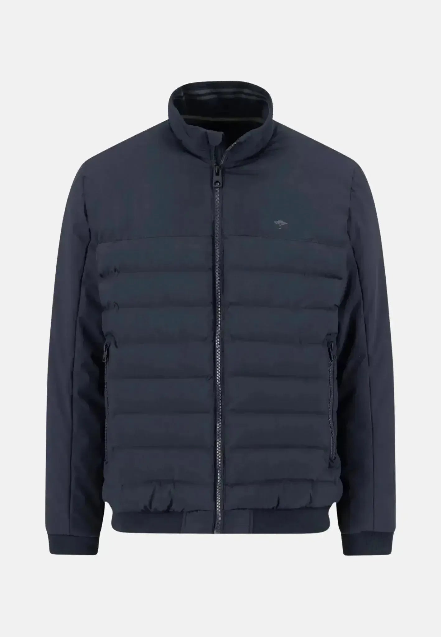 FYNCH-HATTON-Fynch-Hatton Basic Puffer Hybrid Jacket Dark Navy-NORTHERN THREADS DESIGNER MENSWEAR